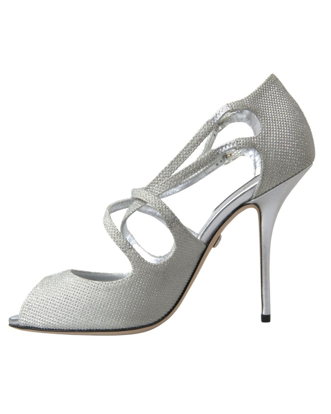 Dolce & Gabbana Silver Shimmers Heel Heels