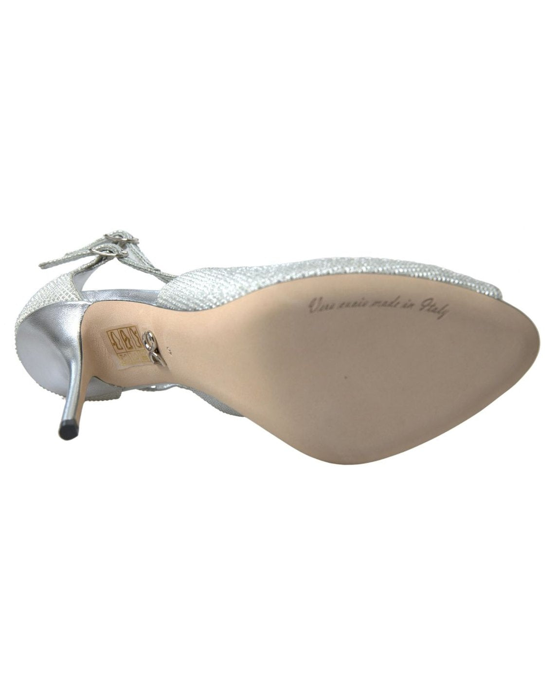 Dolce & Gabbana Silver Shimmers Heel Heels