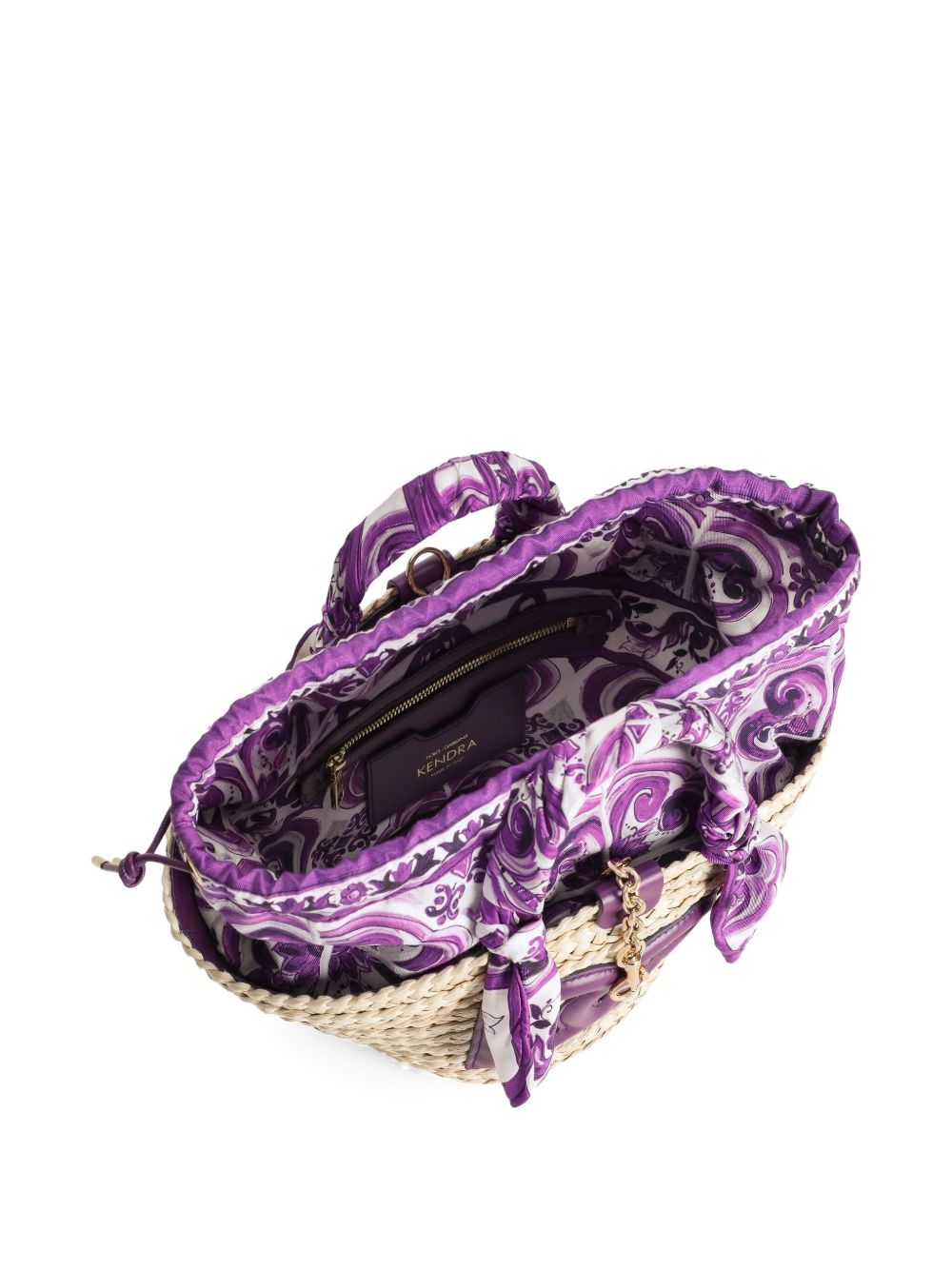 Dolce & Gabbana Straw Kendra Basket Glam Steals