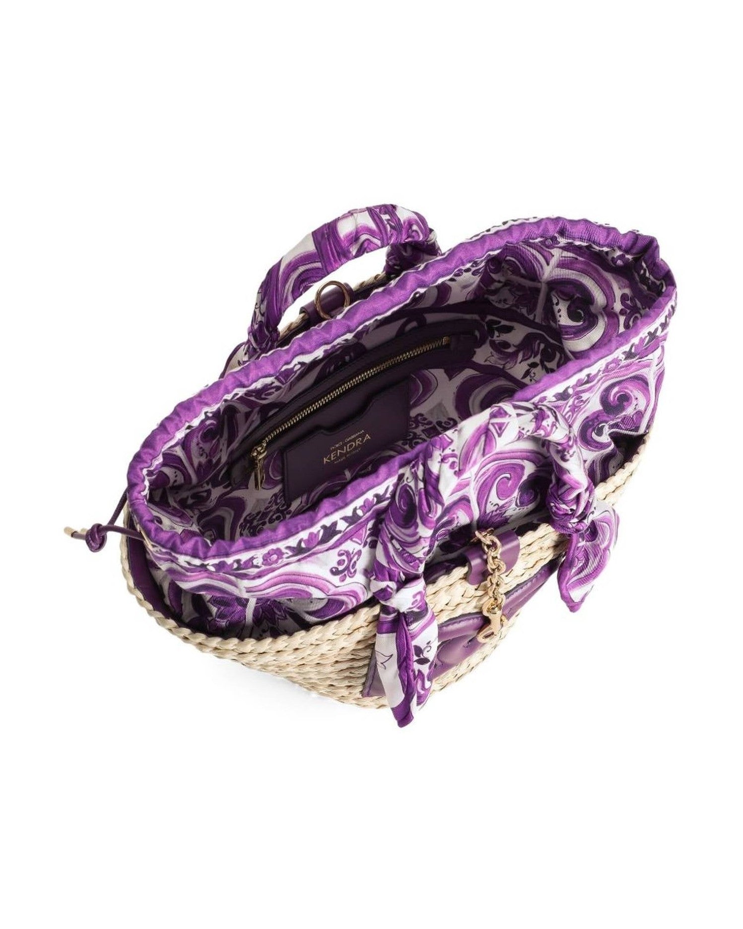 Dolce & Gabbana Straw Kendra Basket Glam Steals
