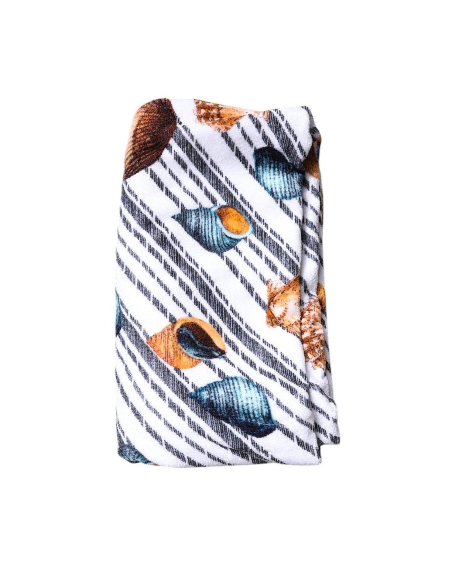 Dolce & Gabbana Stripes Seashells Beach Multicolor Towel Glam Steals