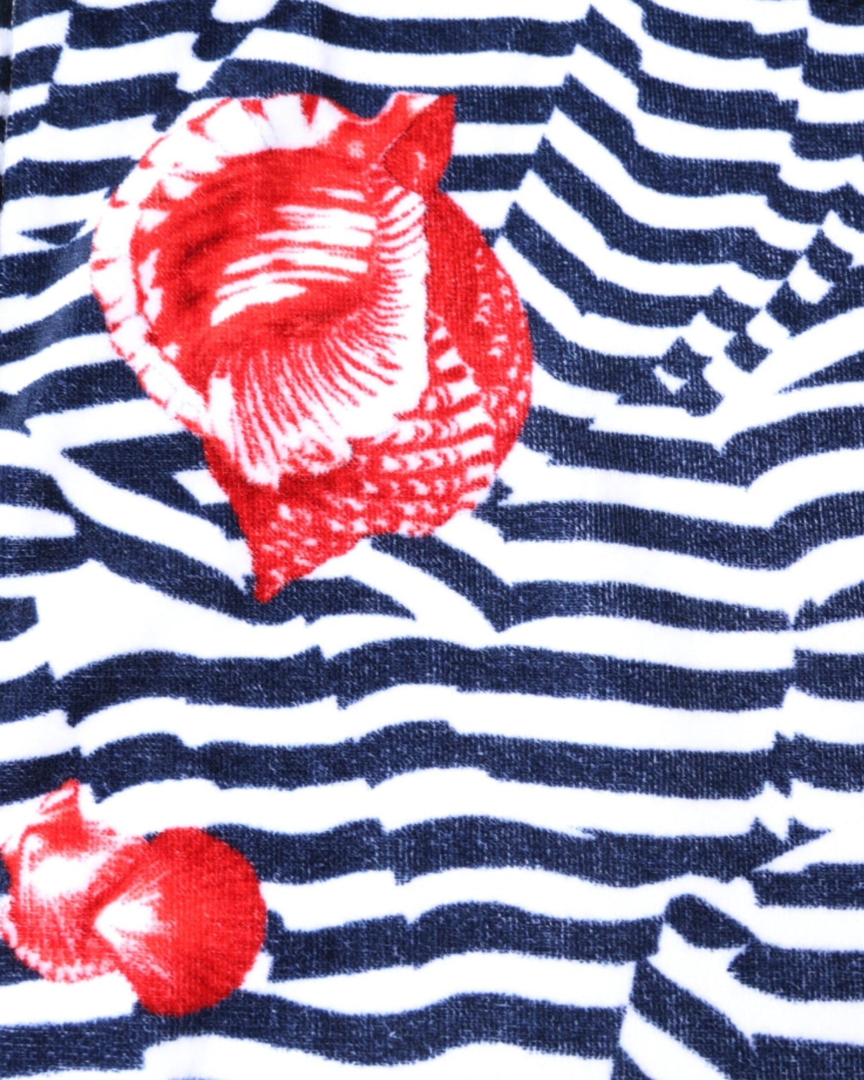 Dolce & Gabbana Stripes Seashells Beach Multicolor Towel Glam Steals