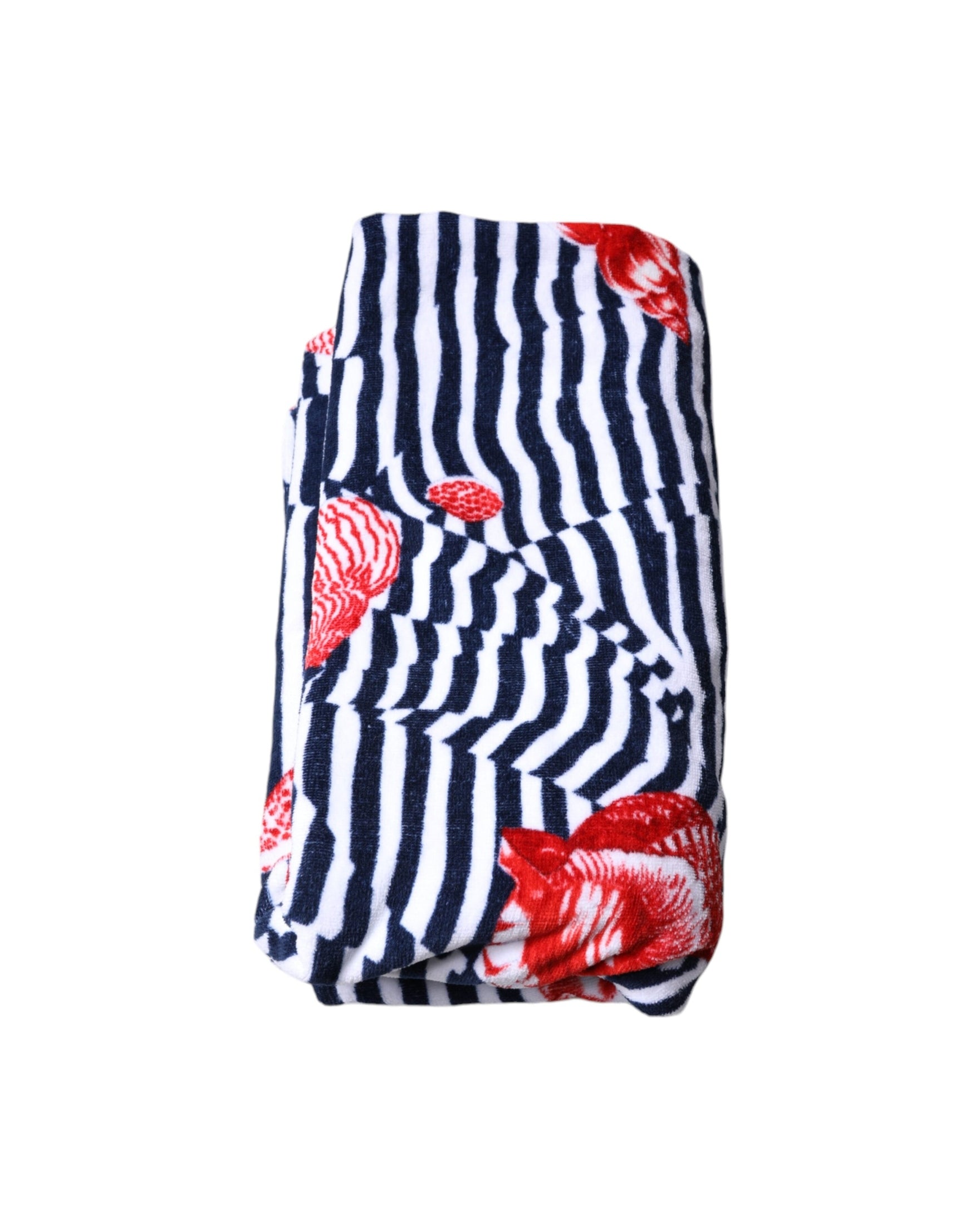 Dolce & Gabbana Stripes Seashells Beach Multicolor Towel Glam Steals