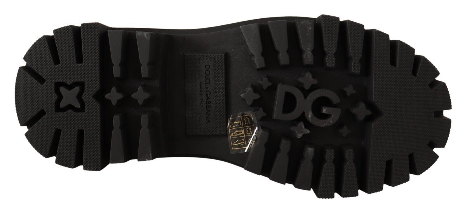 Dolce & Gabbana Studded Leather Combat Boots With Embroidery Glam Steals
