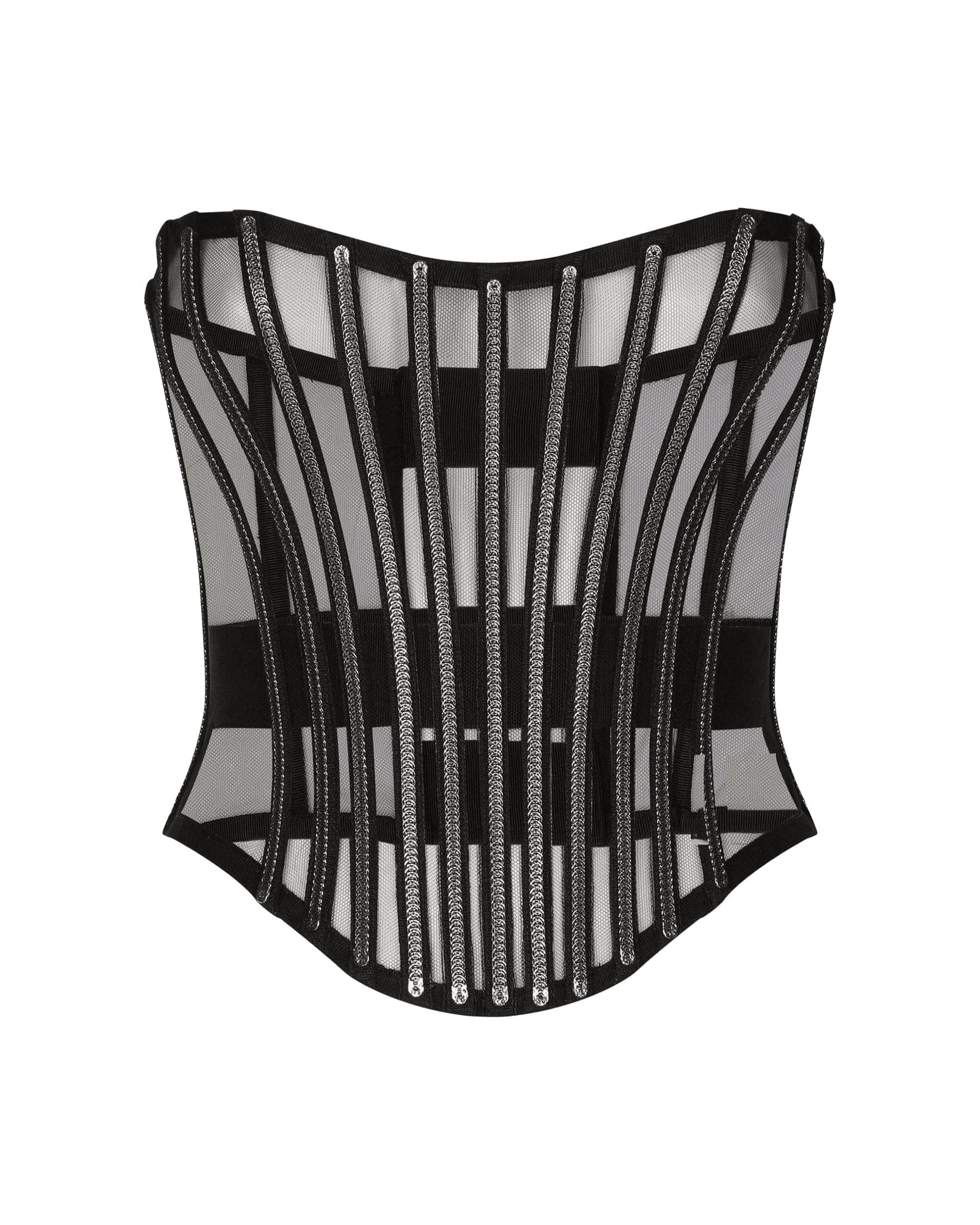 Dolce & Gabbana Tulle Corset Belt with Boning Glam Steals