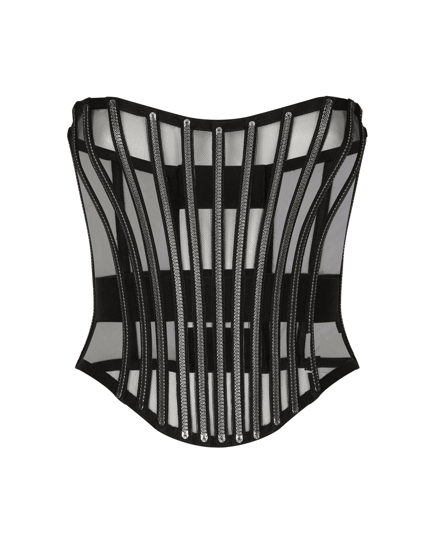 Dolce & Gabbana Tulle Corset Belt With Boning Glam Steals