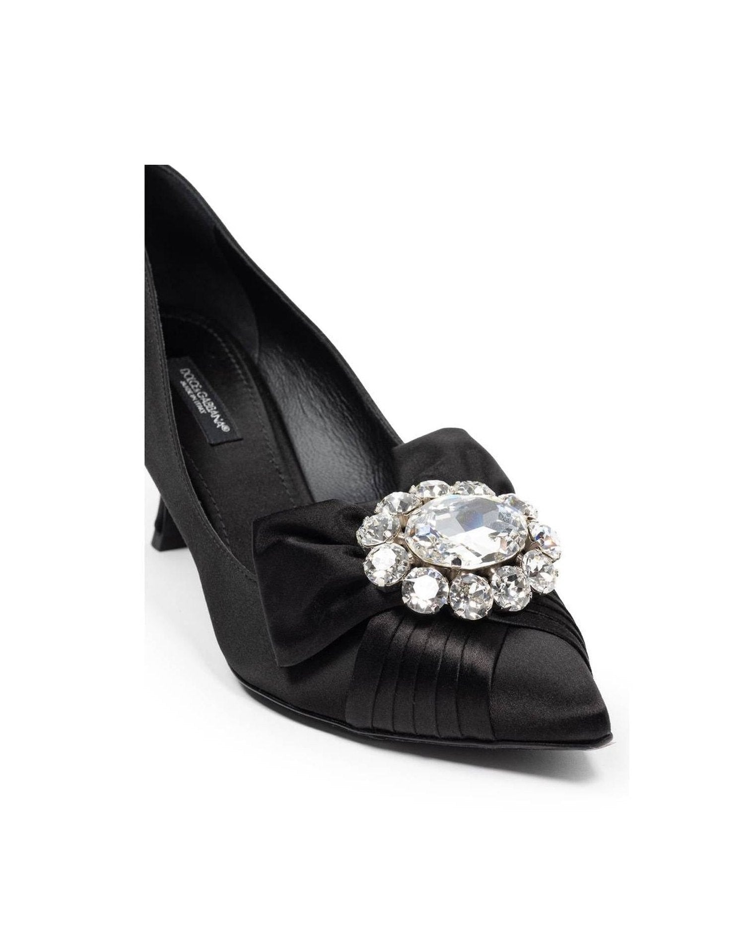 Dolce & Gabbana Viscose Black Pump Glam Steals