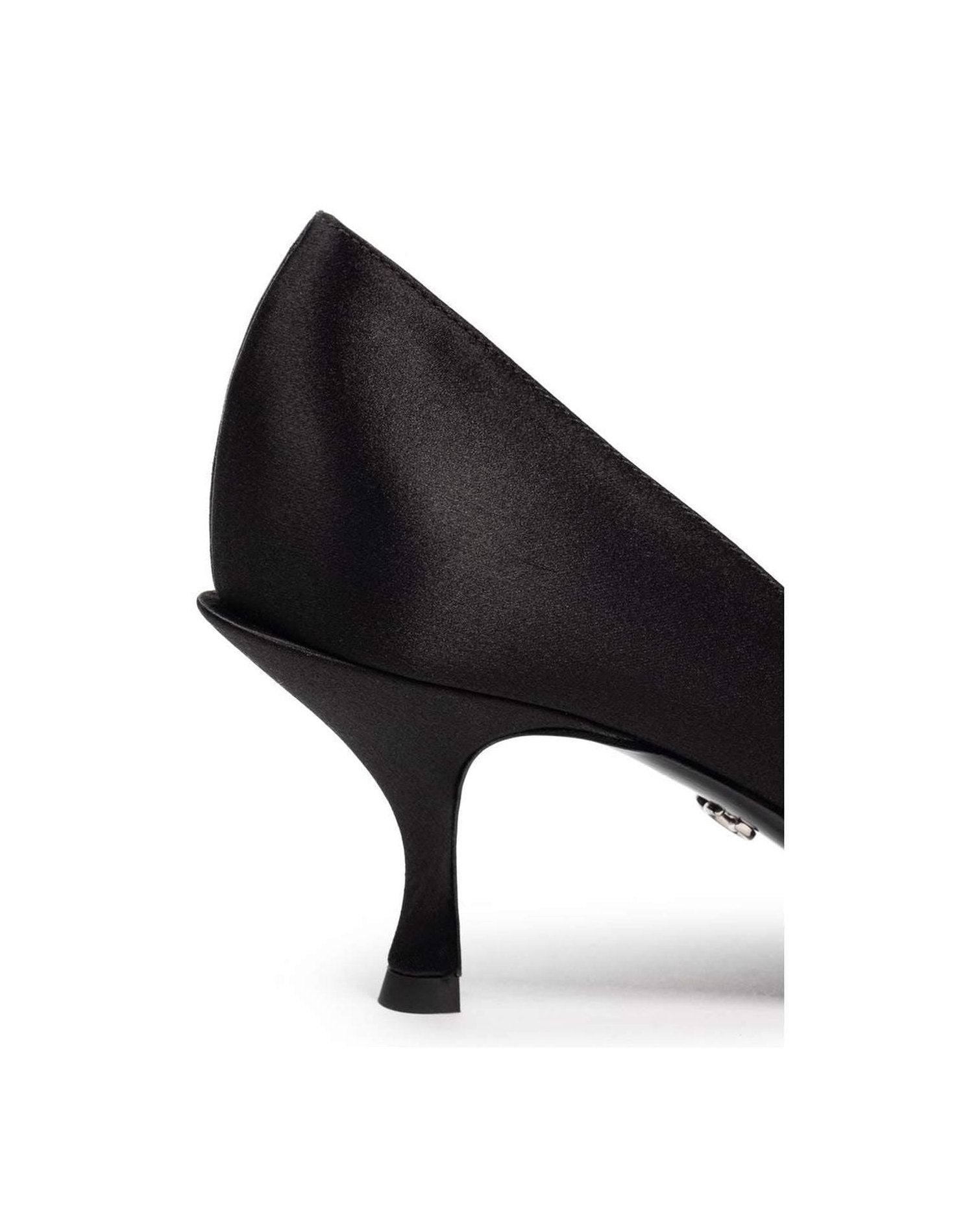 Dolce & Gabbana Viscose Black Pump Glam Steals