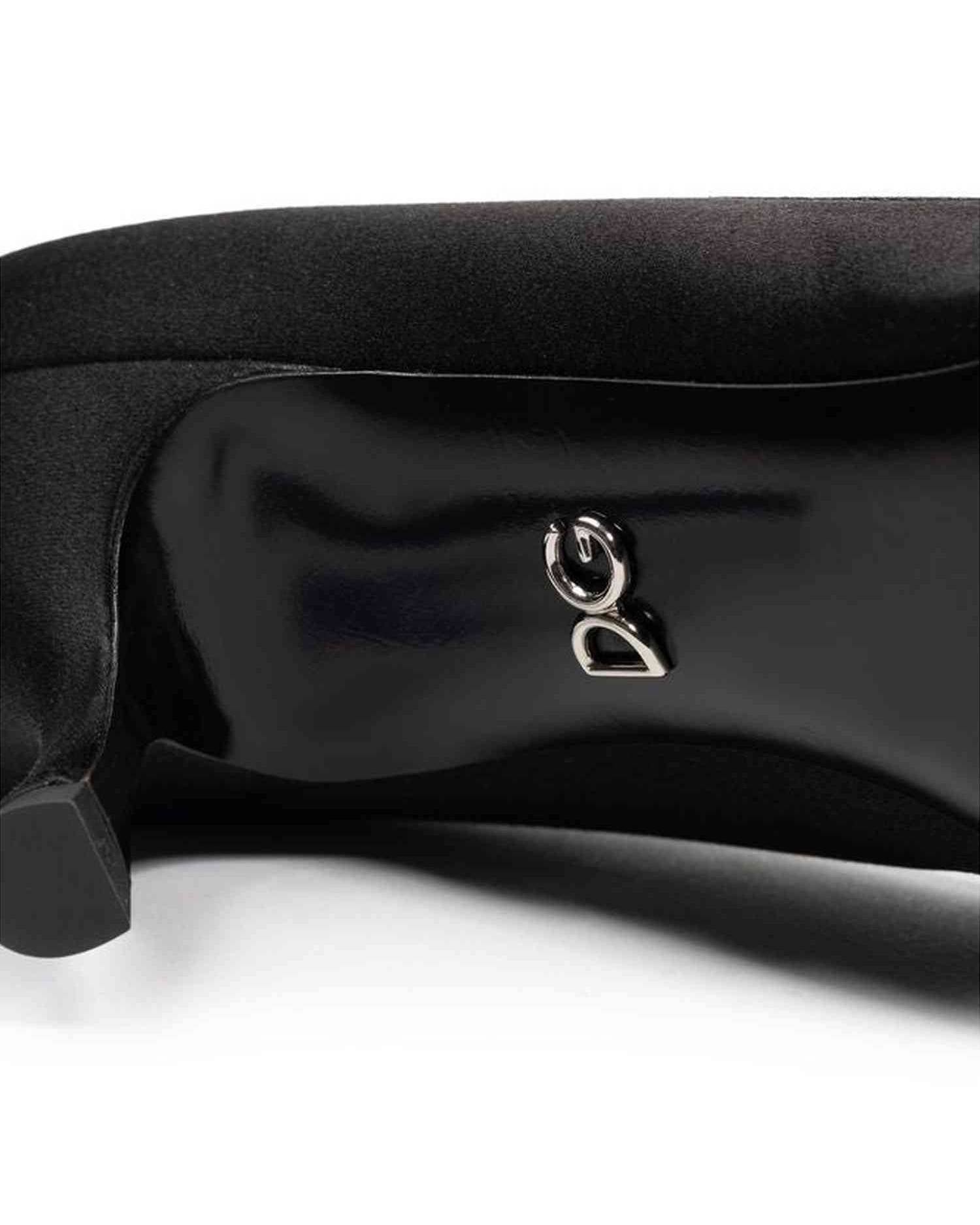 Dolce & Gabbana Viscose Black Pump Glam Steals