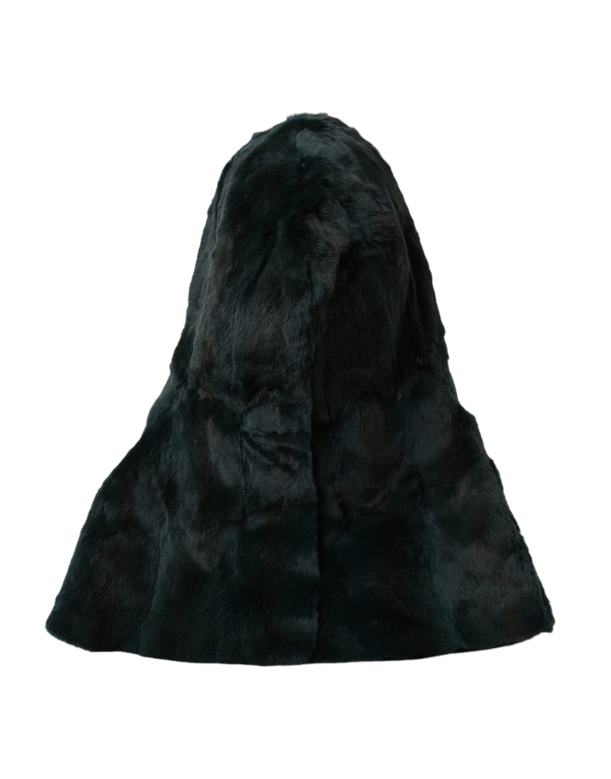 Dolce & Gabbana Weasel Fur Whole Head Wrap Black Hat Glam Steals
