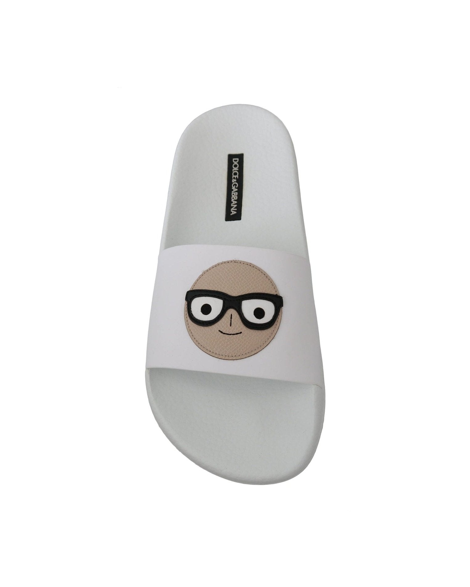 Dolce & Gabbana White Chic Slide Sandals Shoes