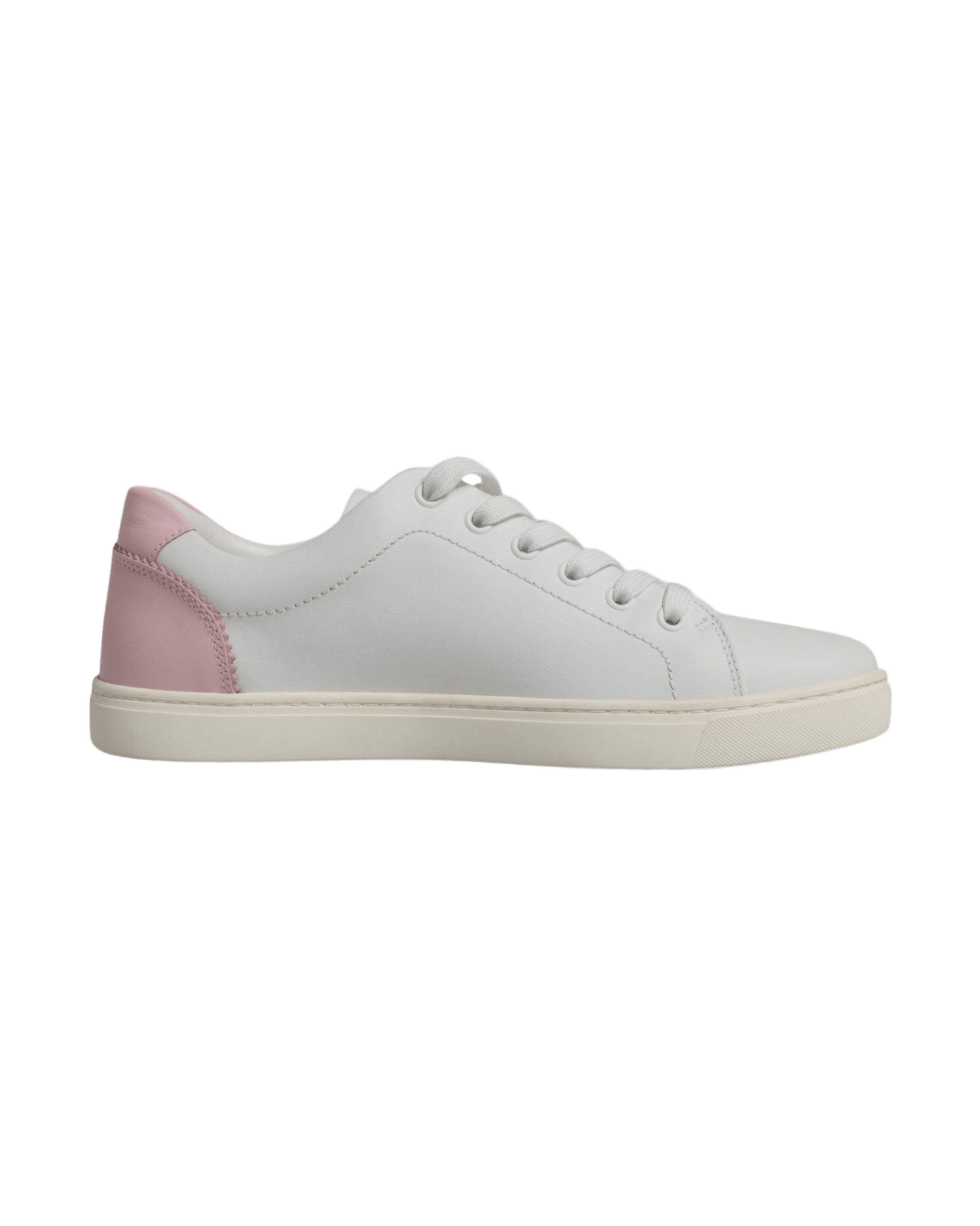 Dolce & Gabbana White Classic Calf Leather Sneakers Shoes Glam Steals