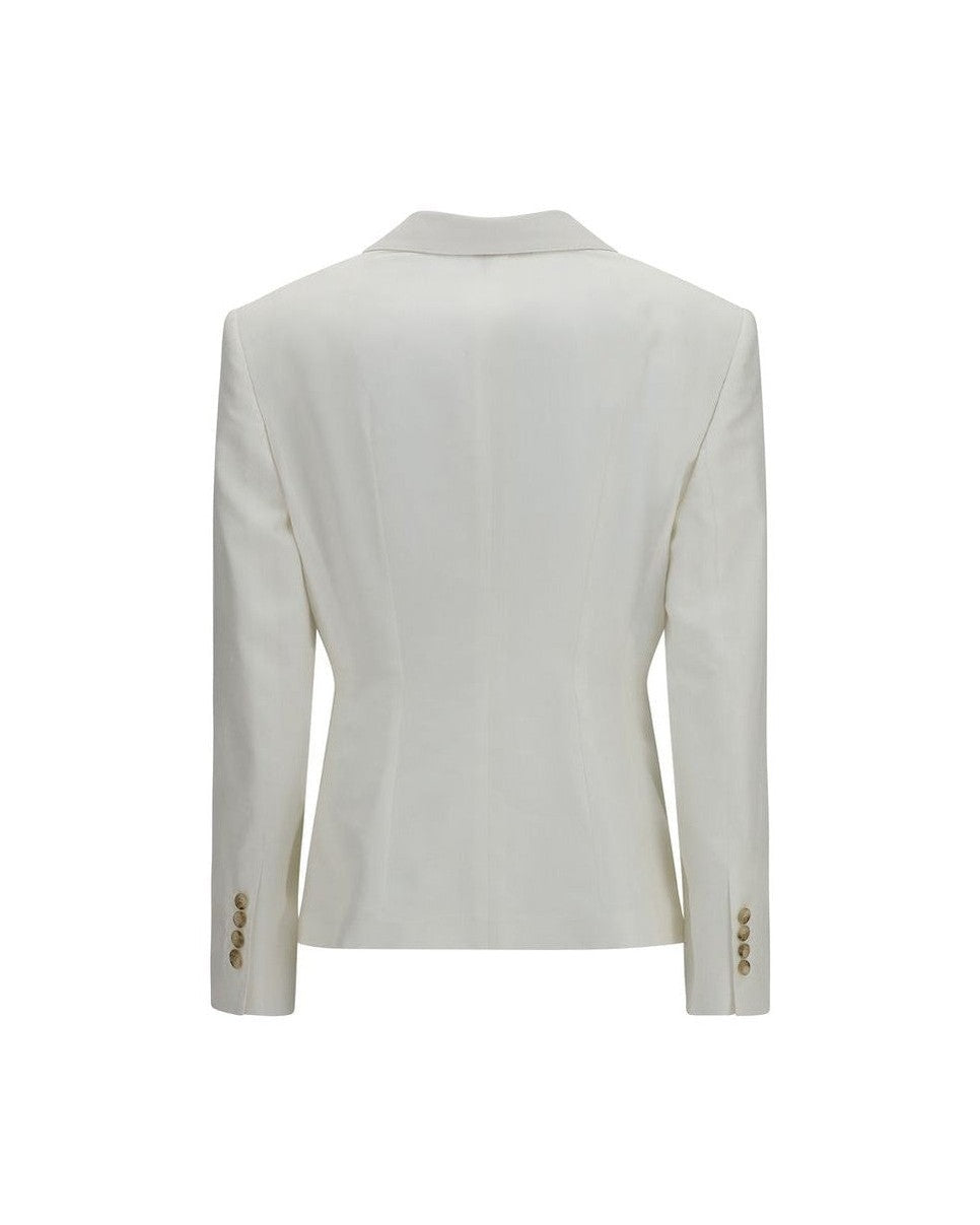 Dolce & Gabbana White Cotton Blazer Glam Steals