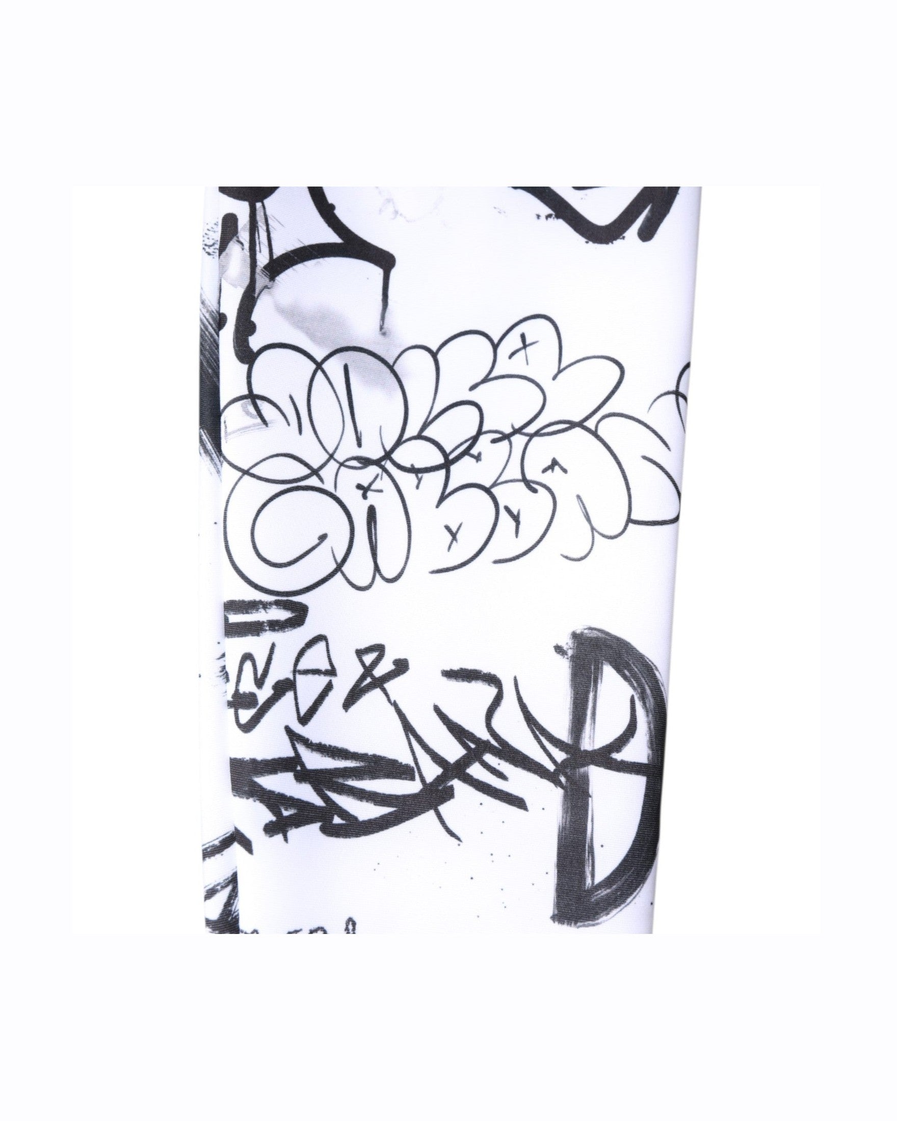 Dolce & Gabbana White Cotton Graffiti Over Calf Stockings Socks Glam Steals