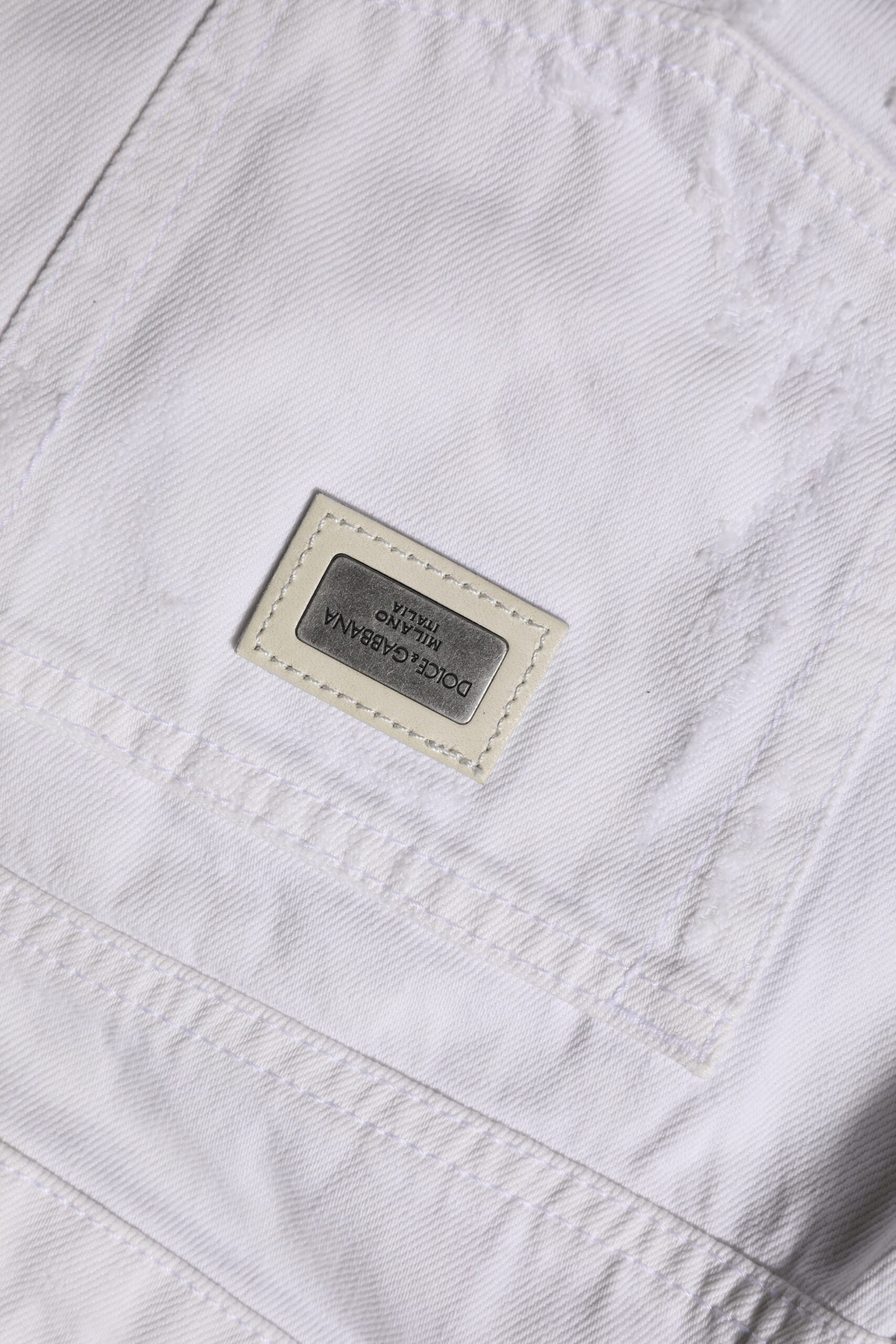 Dolce & Gabbana White Cotton Mid Waisted Women Denim Jeans Glam Steals