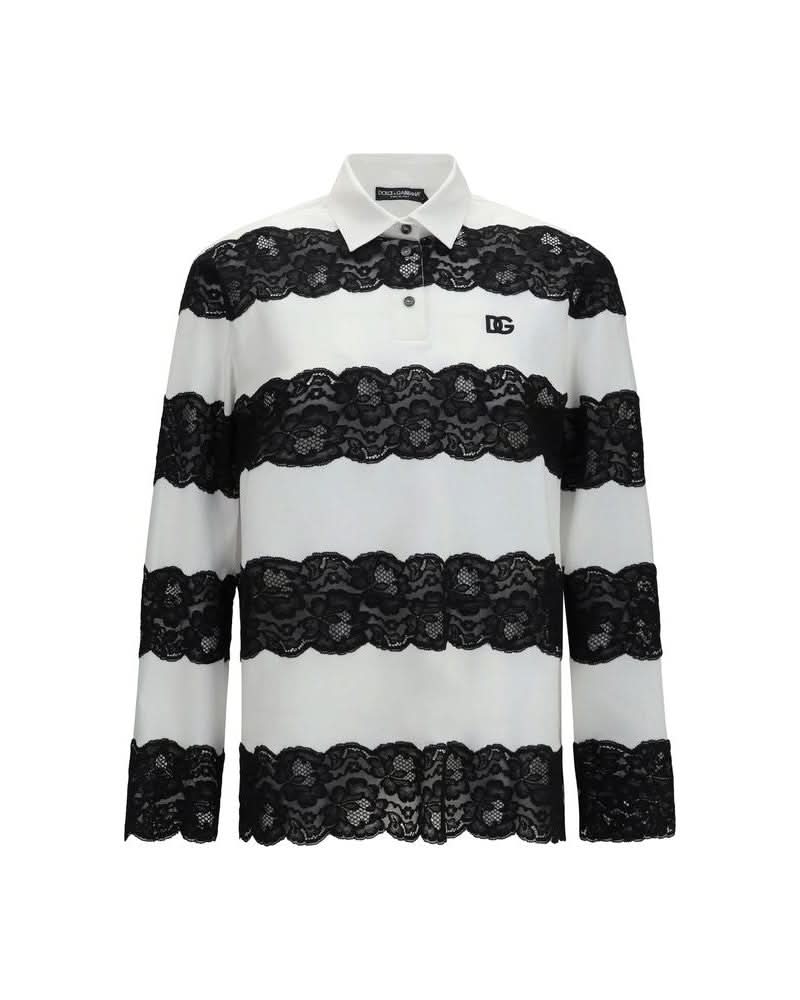 Dolce & Gabbana White Cotton Polo Shirt Glam Steals