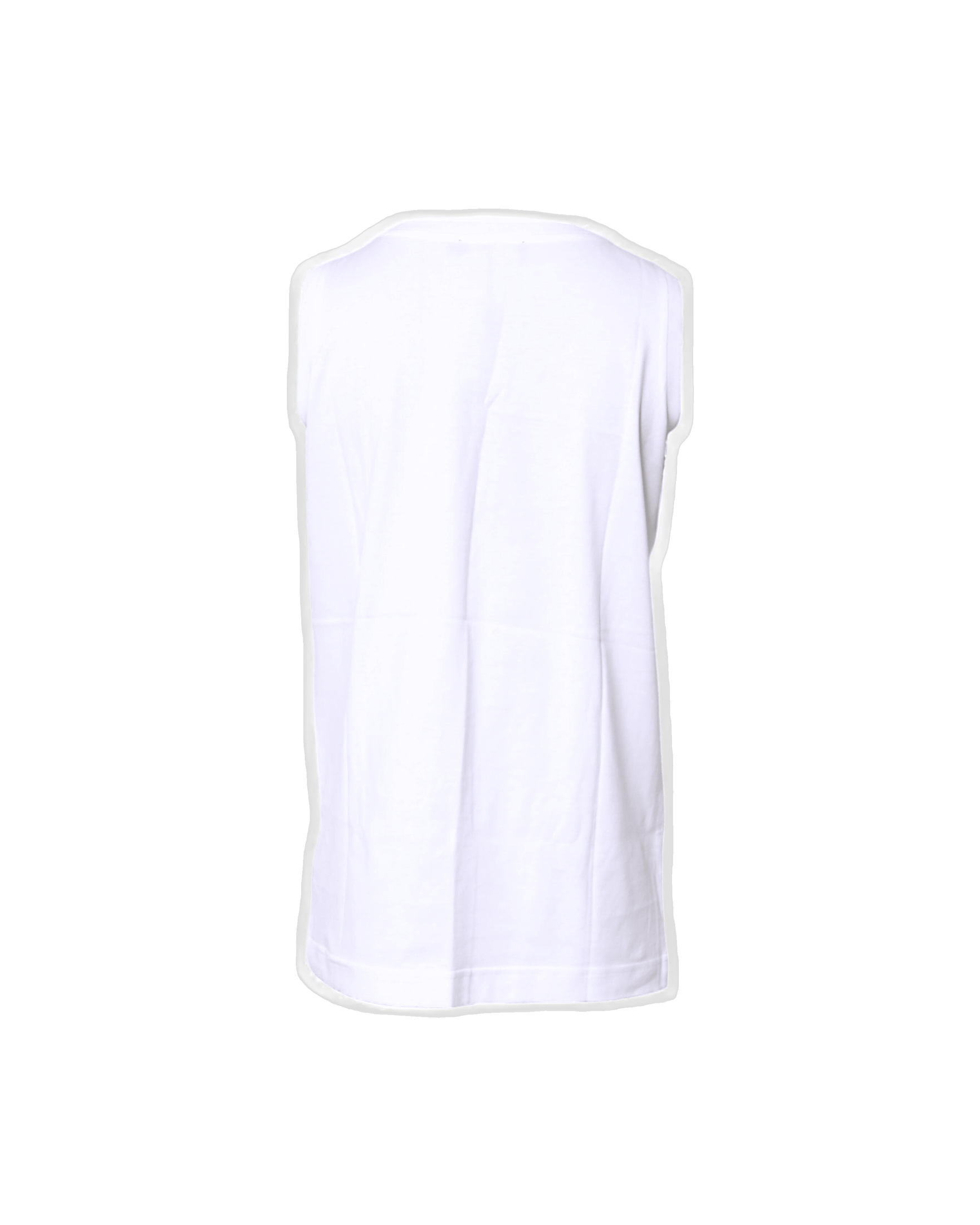 Dolce & Gabbana White Cotton Sleeveless Crew Neck T-shirt Glam Steals
