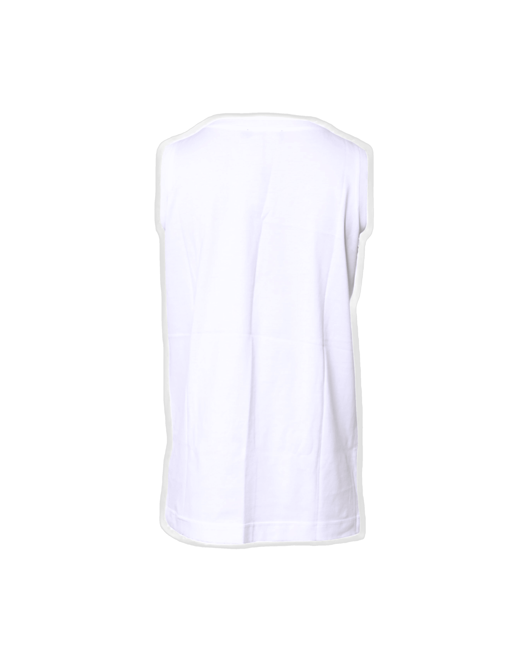 Dolce & Gabbana White Cotton Sleeveless Crew Neck T-shirt Tank Tops