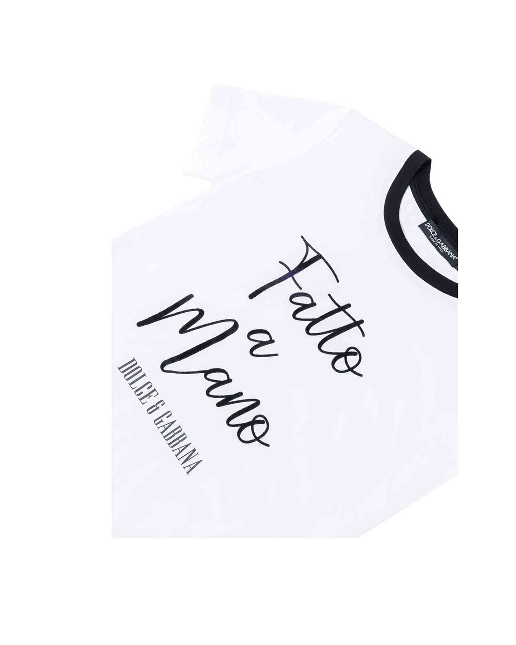 Dolce & Gabbana White Cotton T-Shirt Glam Steals
