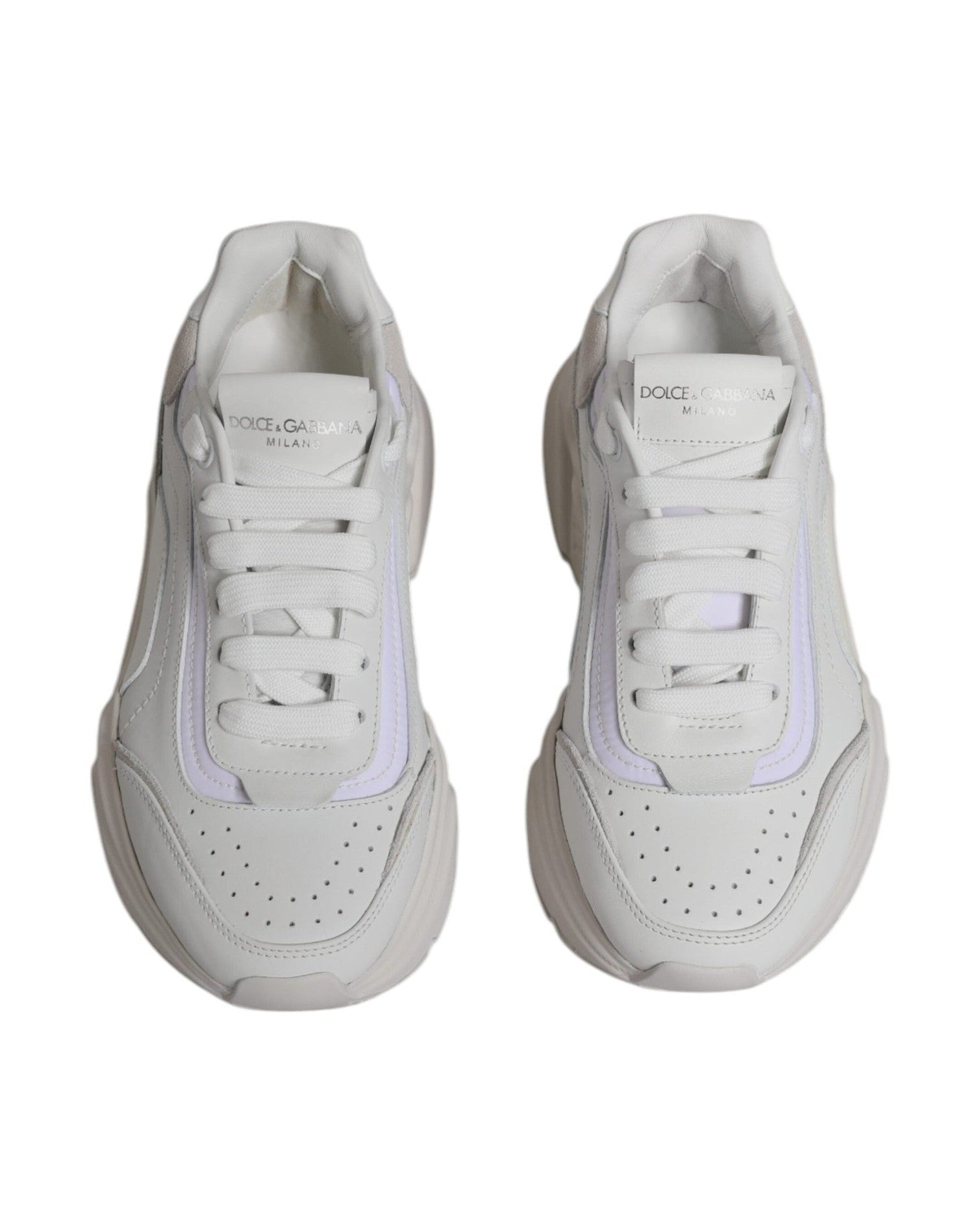Dolce & Gabbana White Daymaster Low Top Sneakers Shoes Sneakers