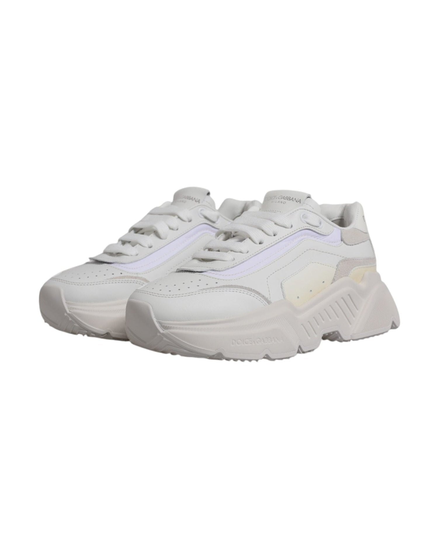 Dolce & Gabbana White Daymaster Low Top Sneakers Shoes Glam Steals