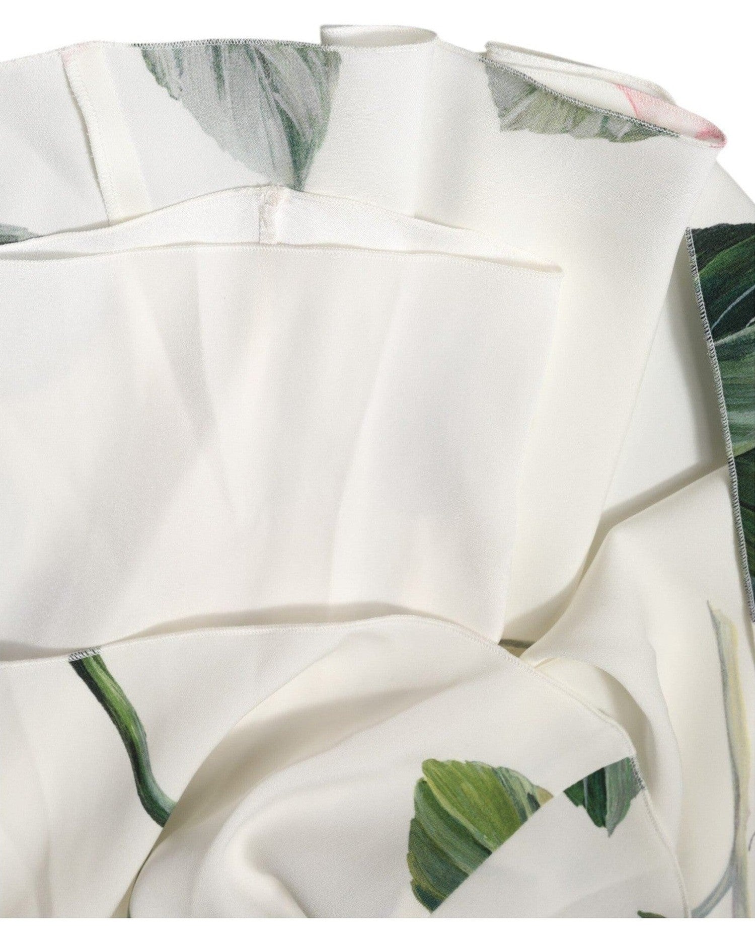 Dolce & Gabbana White Floral One Shoulder Sheath Midi Dress Glam Steals