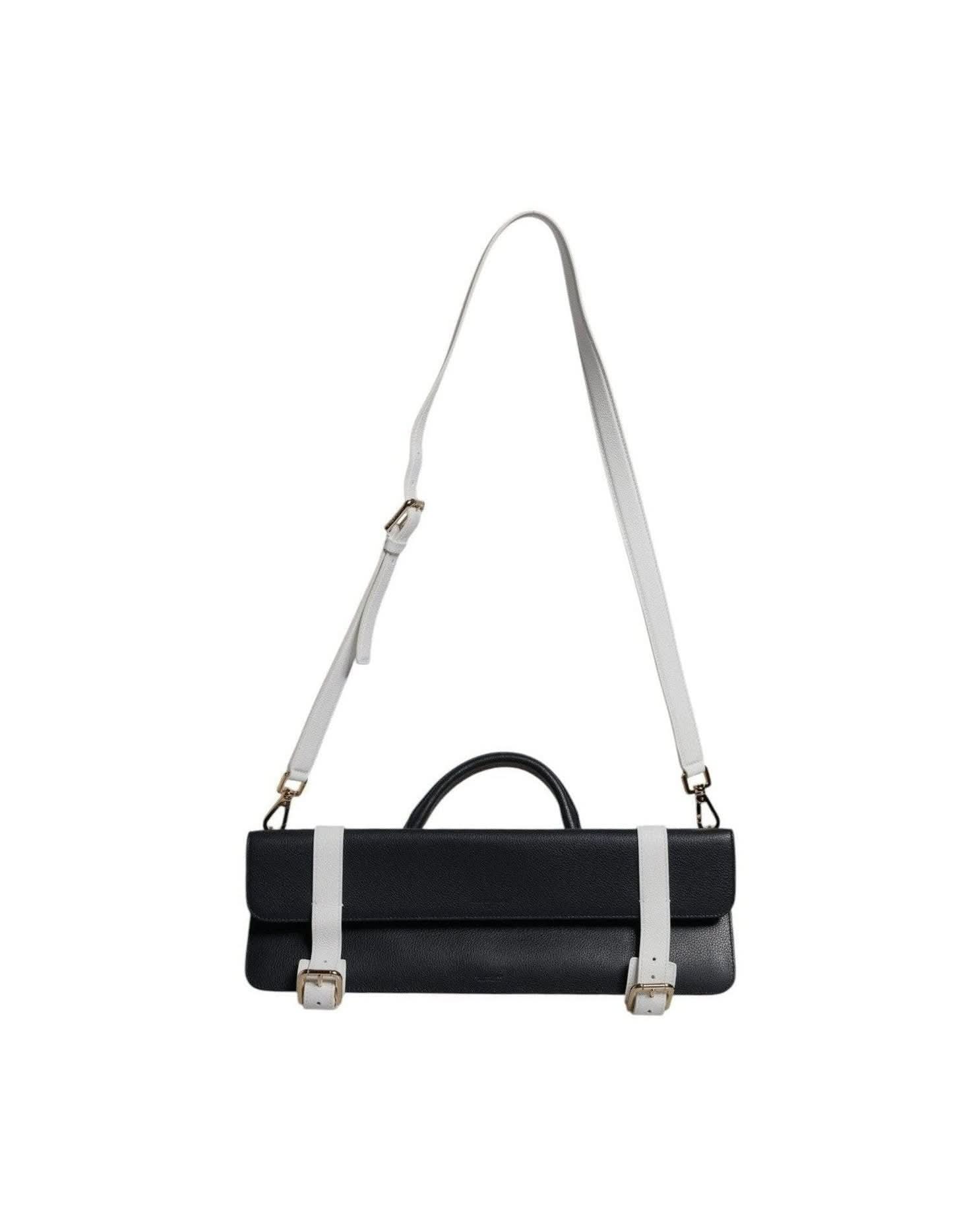 Dolce & Gabbana White Leather Calfskin Crossbody Shoulder Bag Shoulder Bags
