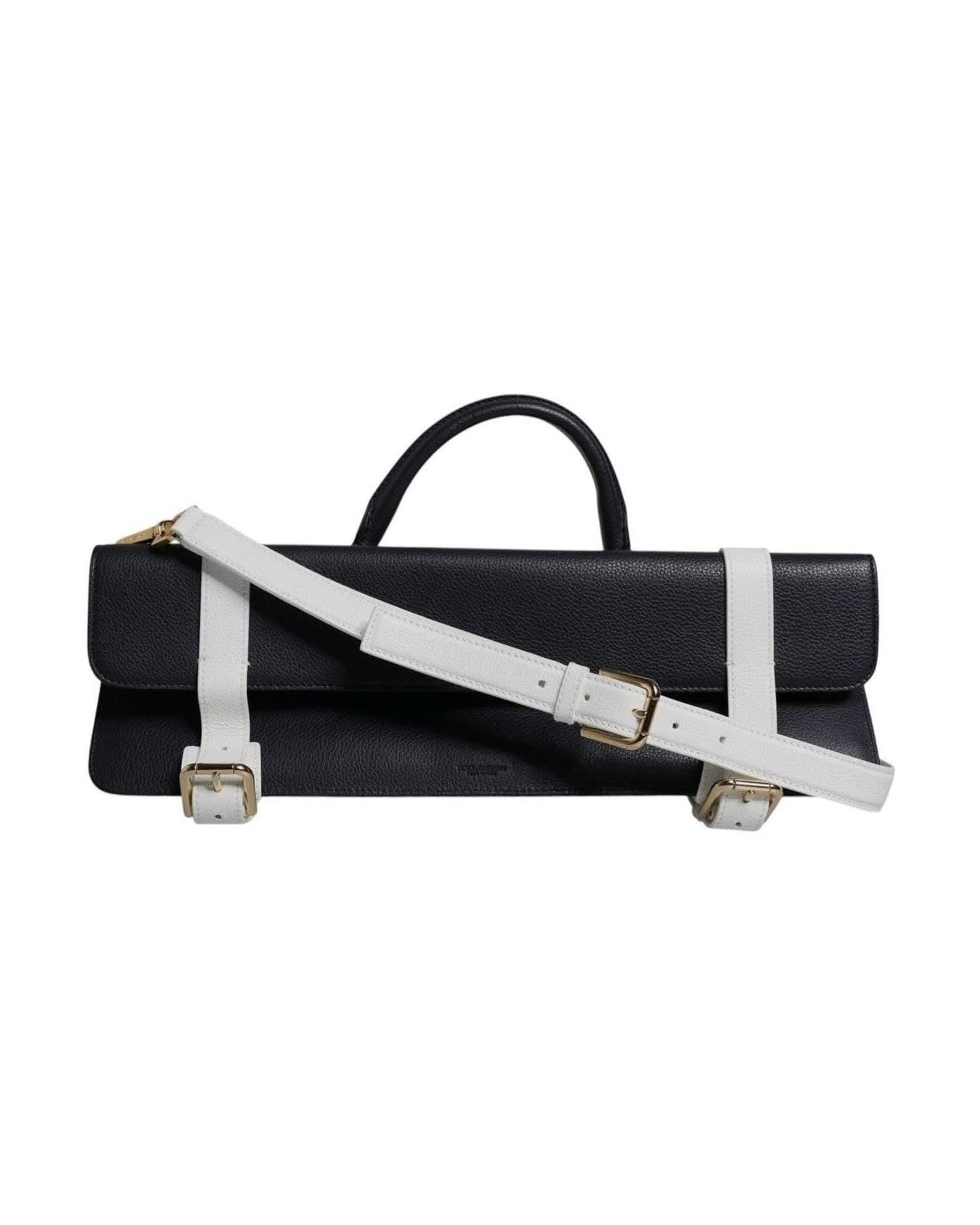 Dolce & Gabbana White Leather Calfskin Crossbody Shoulder Bag Shoulder Bags