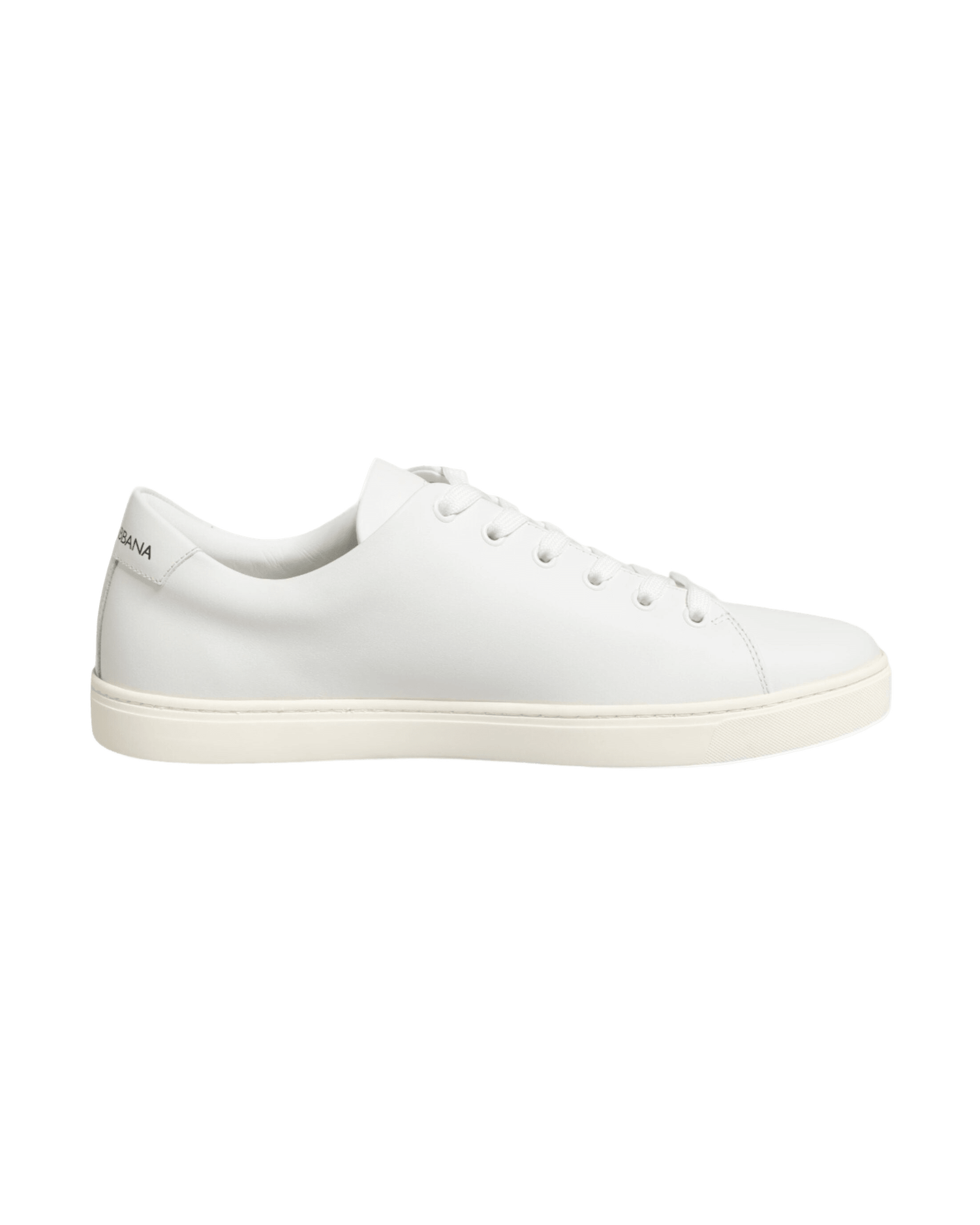 Dolce & Gabbana White Leather Sacre Heart Patch Sneakers Shoes Sneakers