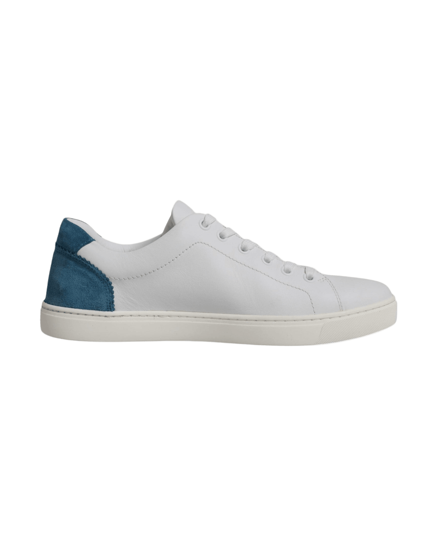 Dolce & Gabbana White London Calf Leather Sneakers Shoes Glam Steals