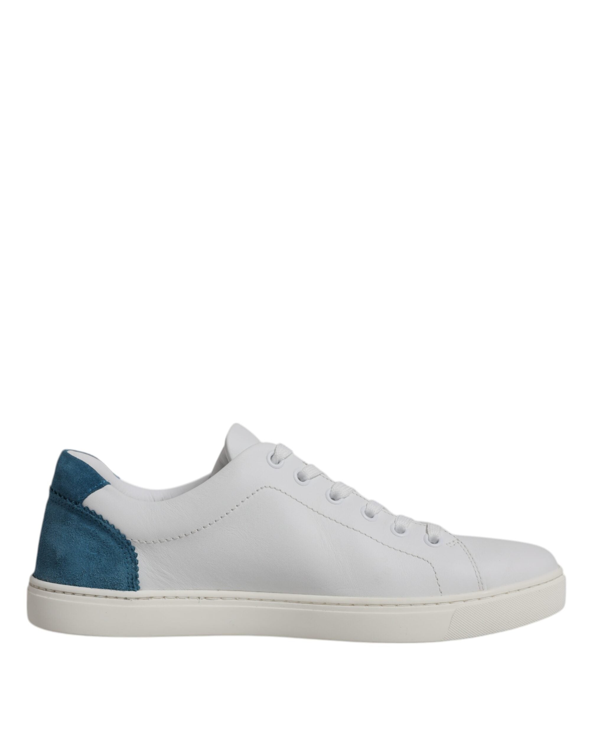 Dolce & Gabbana White London Calf Leather Sneakers Shoes Glam Steals