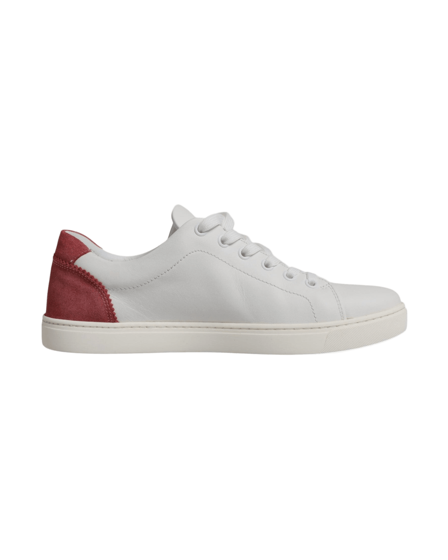 Dolce & Gabbana White London Calf Leather Sneakers Shoes Glam Steals