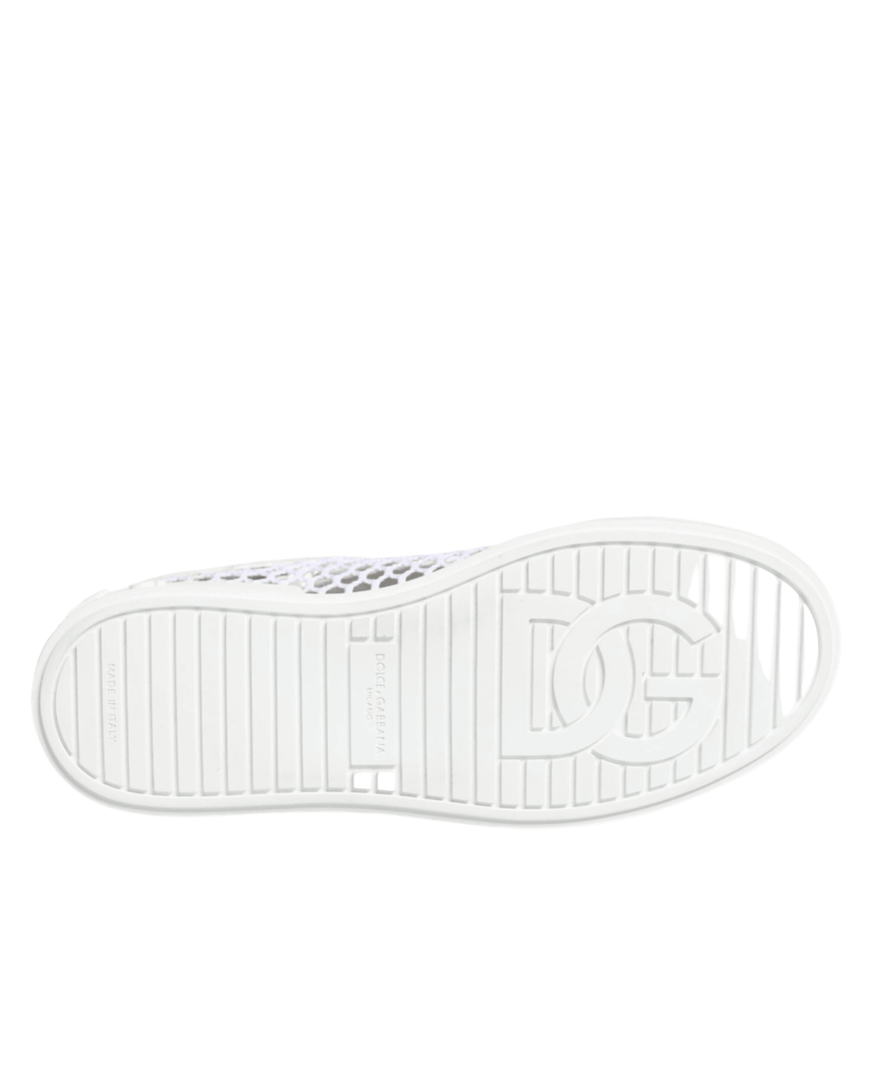 Dolce & Gabbana White Mesh Inserts Low Top Sneakers Shoes Sneakers