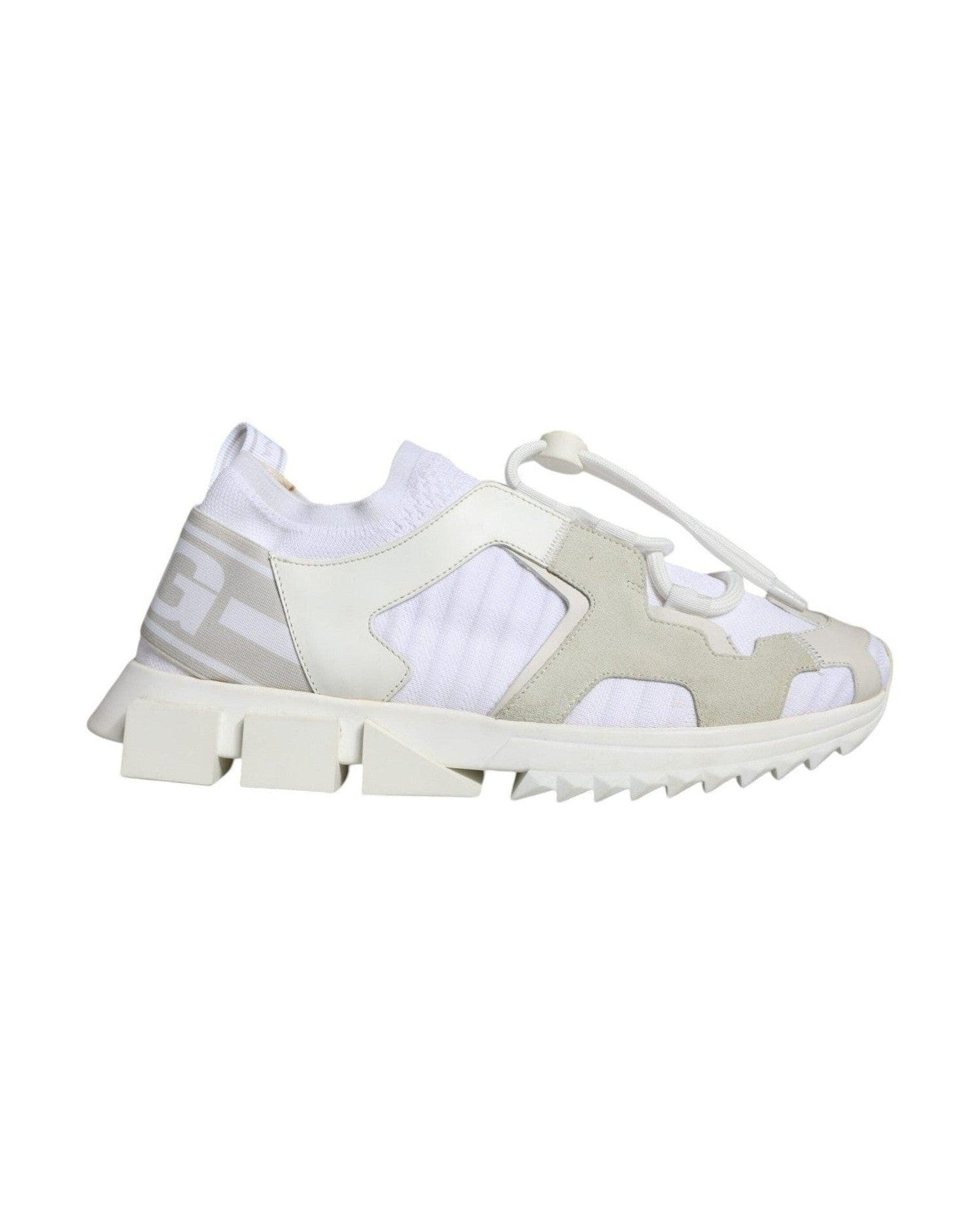 Dolce & Gabbana White Mesh Sorrento Trekking Sneakers Shoes Sneakers
