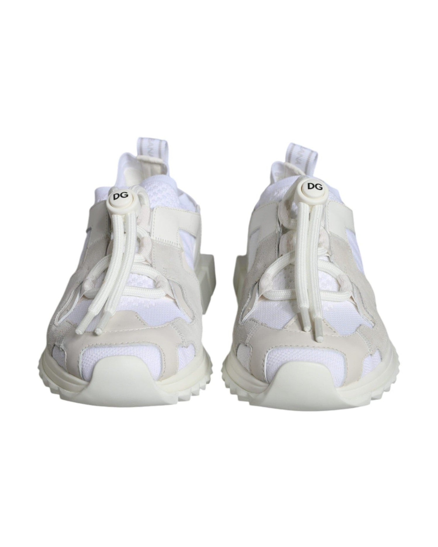 Dolce & Gabbana White Mesh Sorrento Trekking Sneakers Shoes Glam Steals