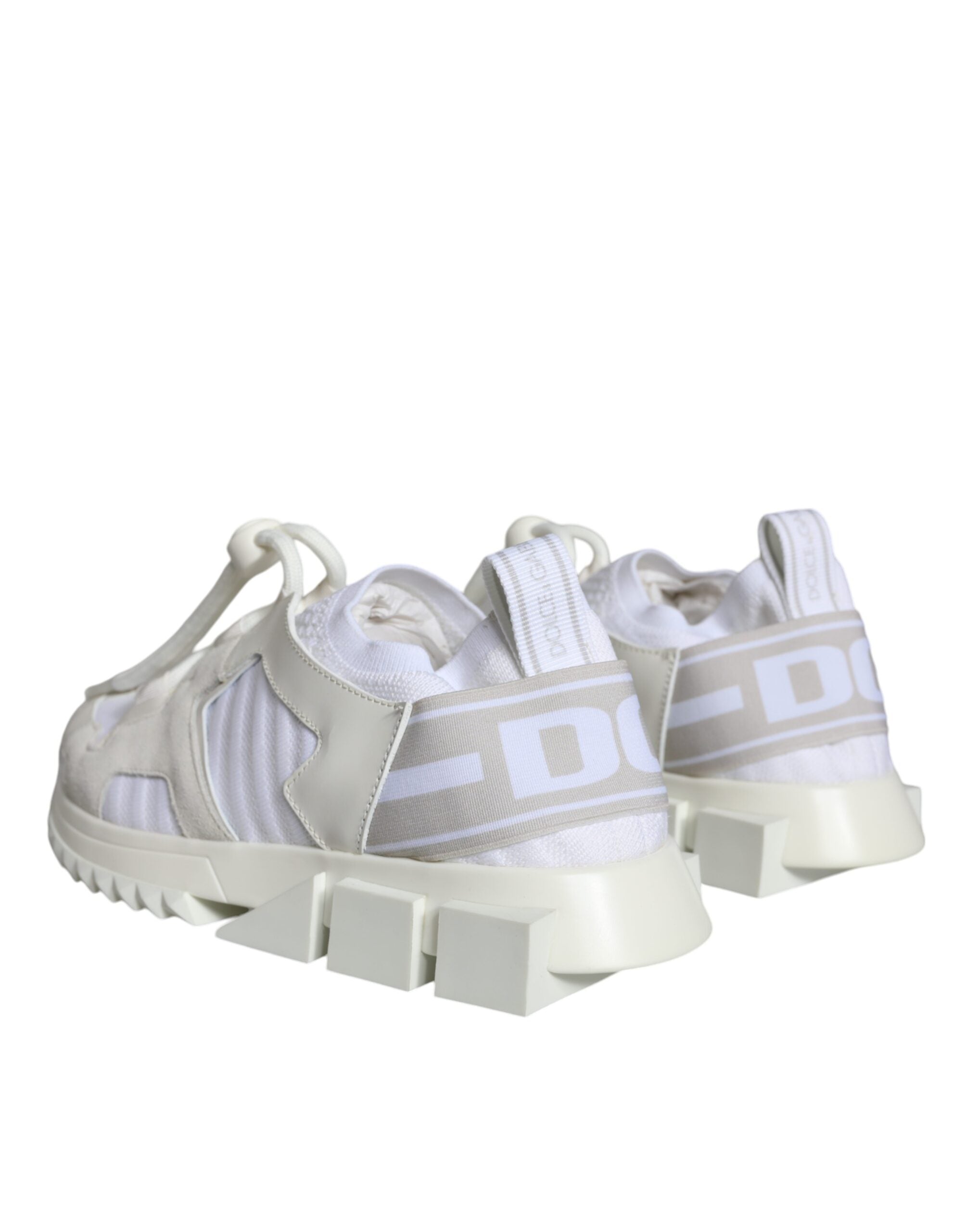 Dolce & Gabbana White Mesh Sorrento Trekking Sneakers Shoes Glam Steals