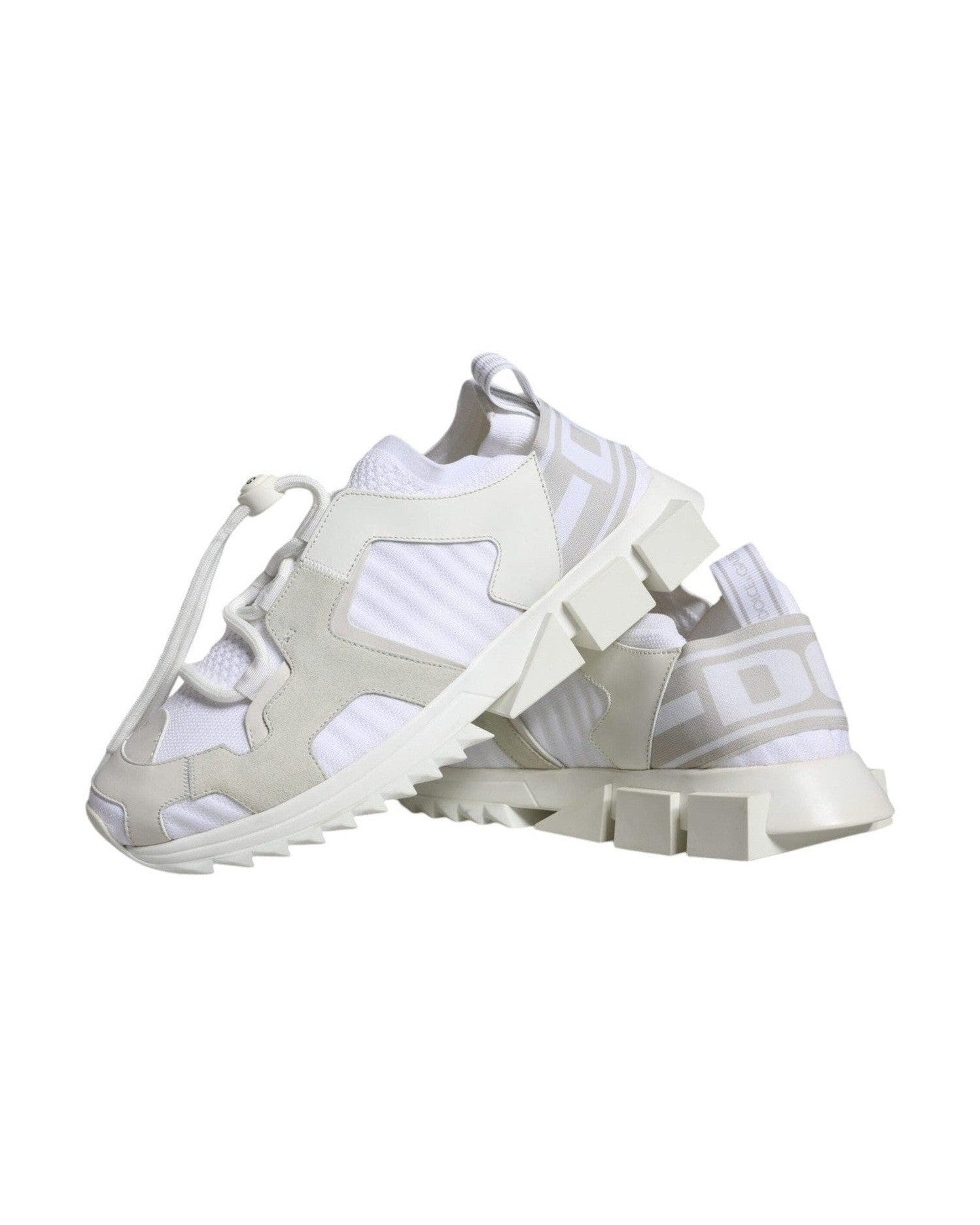 Dolce & Gabbana White Mesh Sorrento Trekking Sneakers Shoes Glam Steals