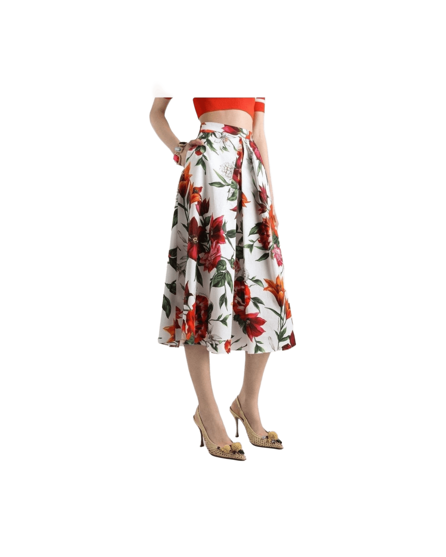 Dolce & Gabbana White Skirt Glam Steals