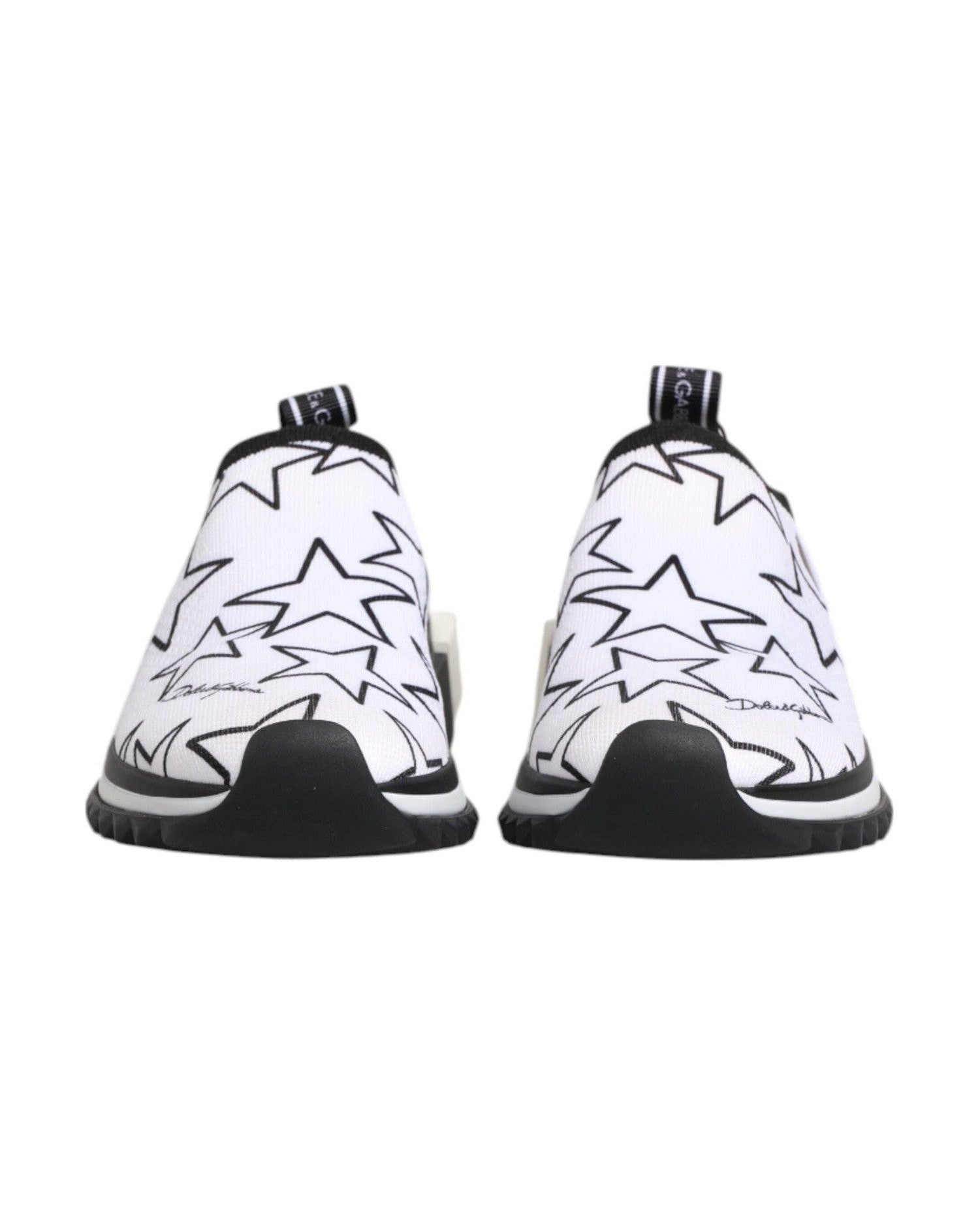 Dolce & Gabbana White Stars Sorrento Low Top Sneakers Shoes Glam Steals