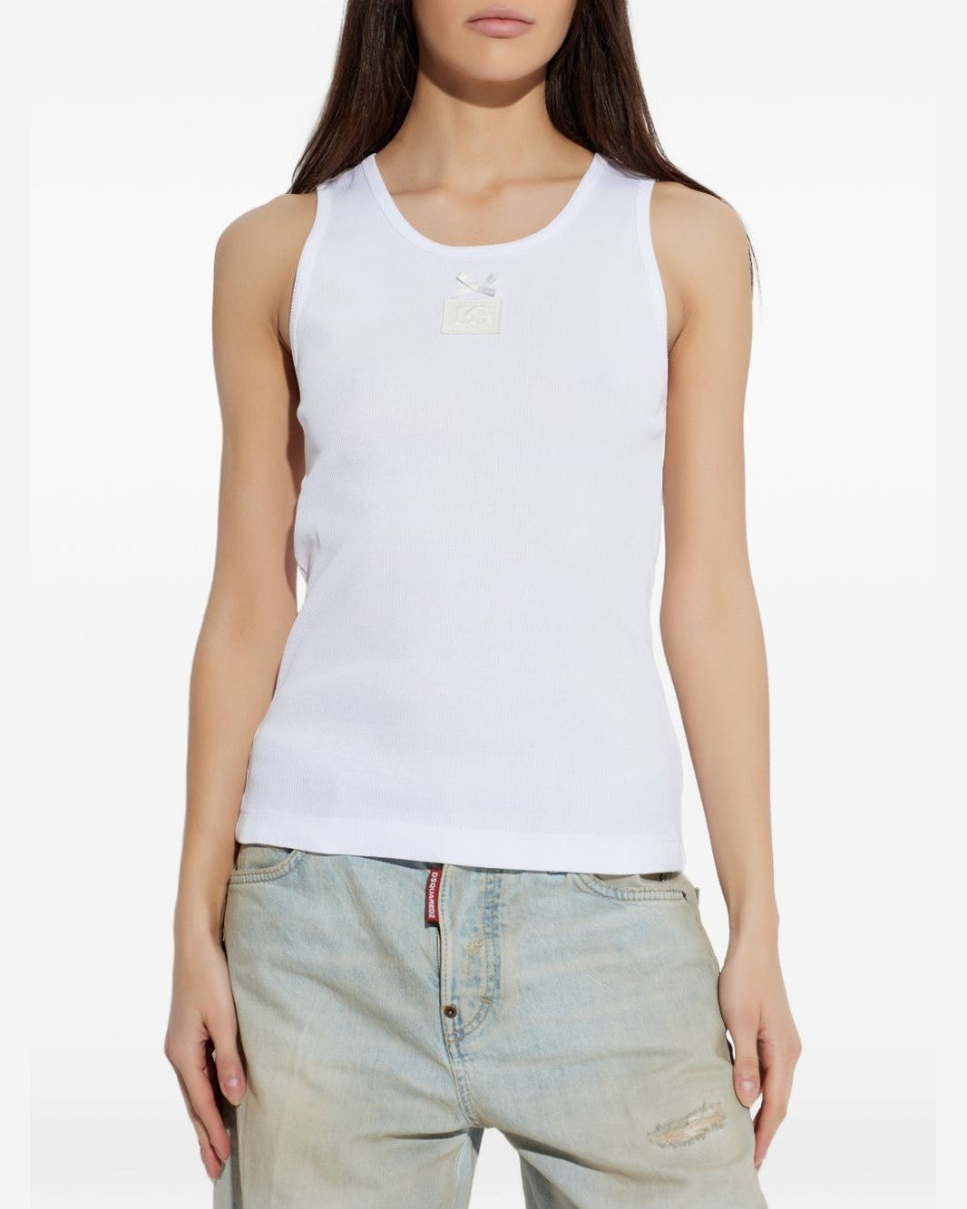 Dolce & Gabbana White Top Topwear