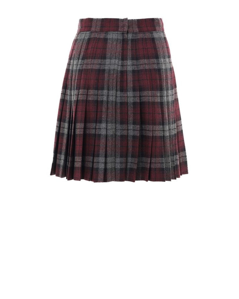 Dolce & Gabbana Wool Bordeaux Mini Skirt Glam Steals