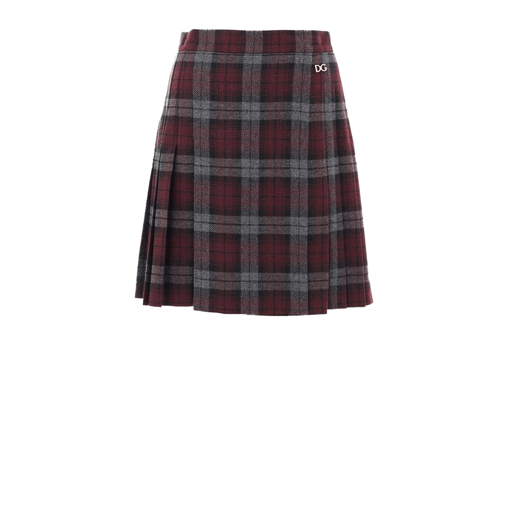 Dolce & Gabbana Wool Bordeaux Mini Skirt Glam Steals