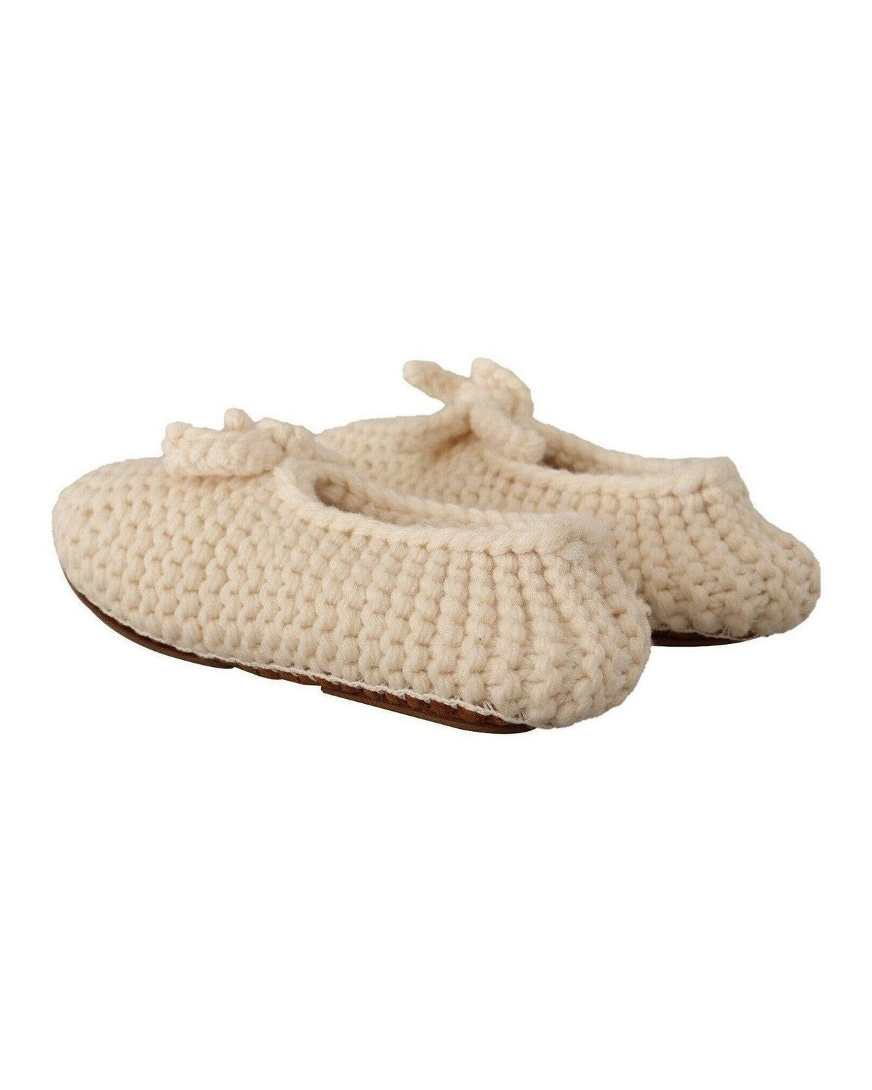 Dolce & Gabbana Wool Chic Knit Ballerina Flats Glam Steals