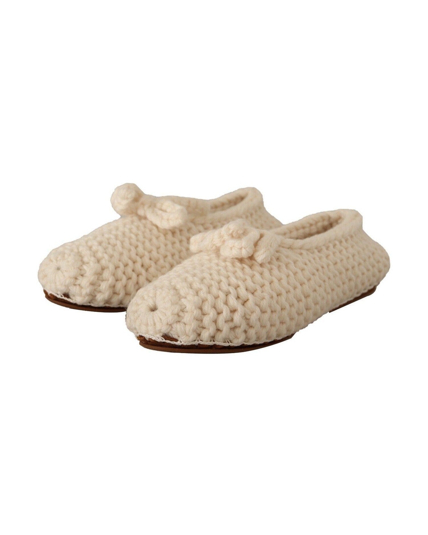 Dolce & Gabbana Wool Chic Knit Ballerina Flats Glam Steals