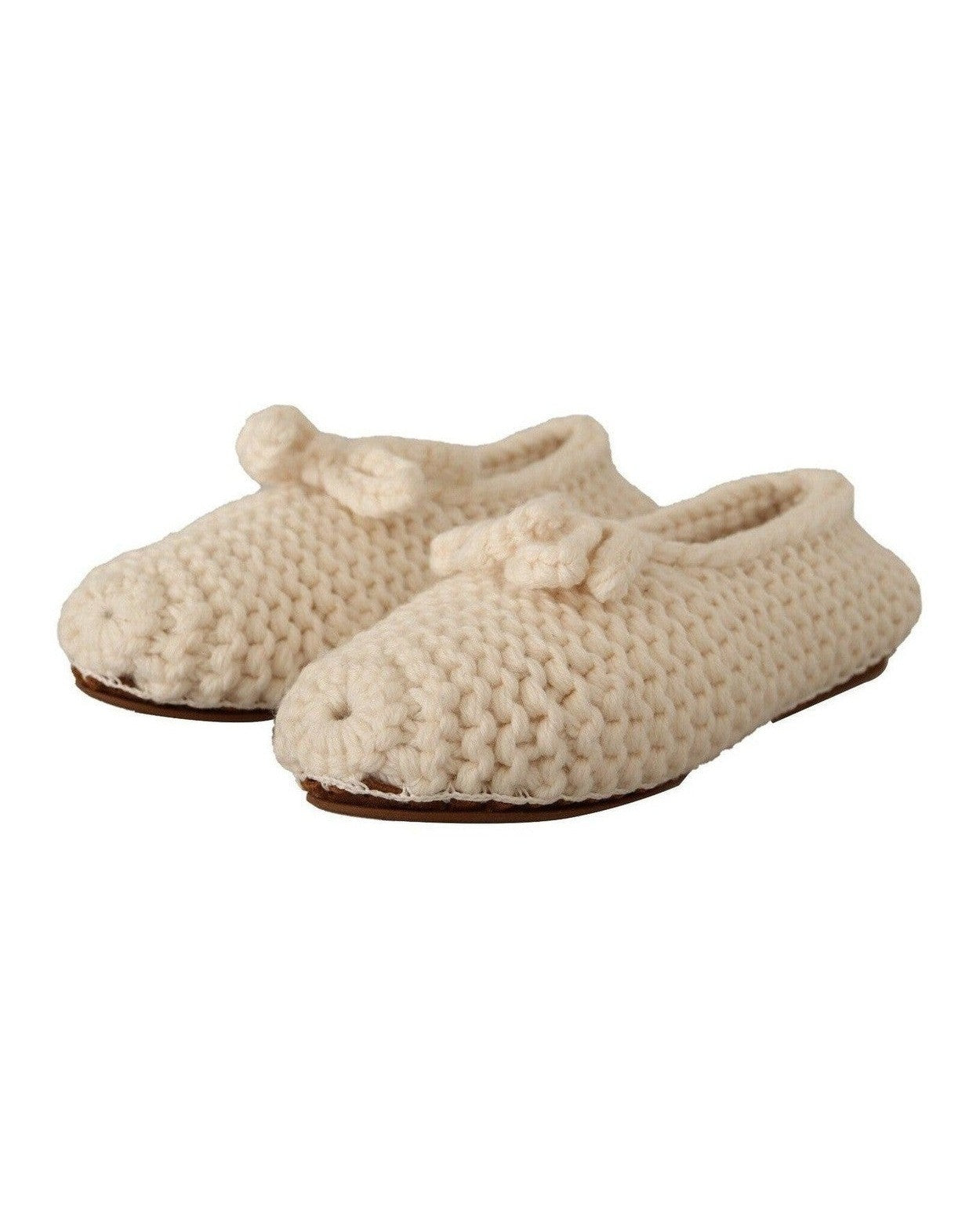 Dolce & Gabbana Wool Chic Knit Ballerina Flats Glam Steals