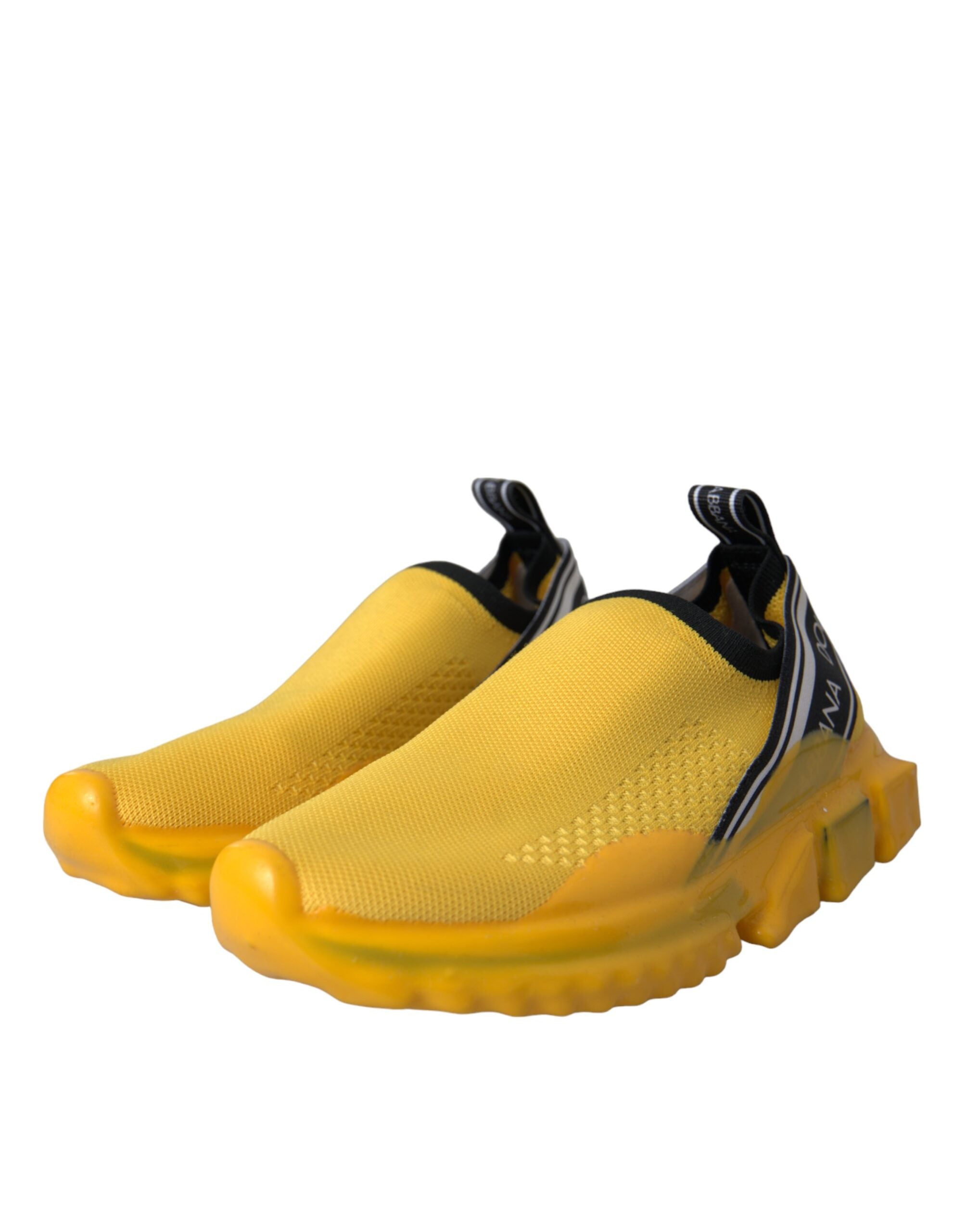 Dolce & Gabbana Yellow Sorrento Slip On Sneakers Women Shoes Glam Steals