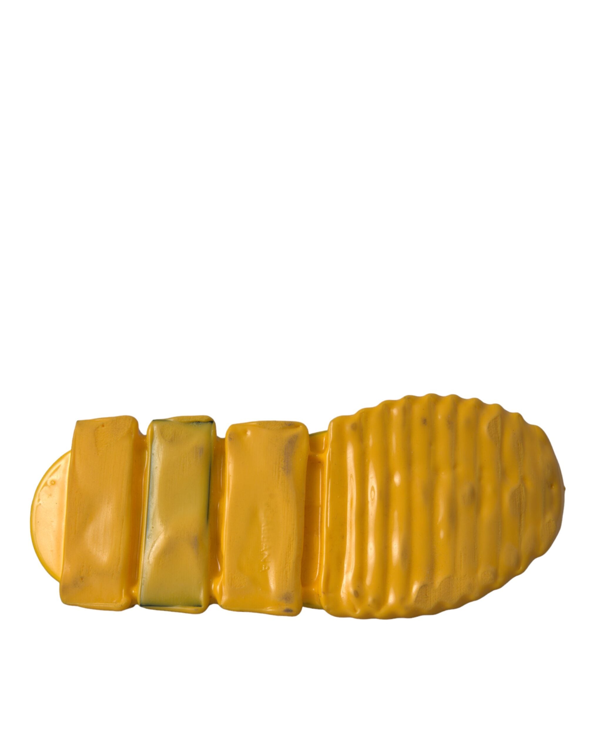 Dolce & Gabbana Yellow Sorrento Slip On Sneakers Women Shoes Glam Steals