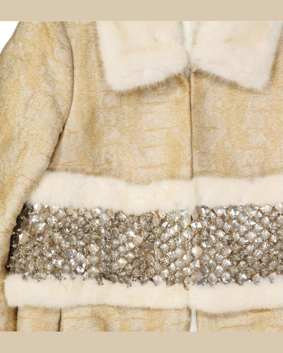 Dsquared² Beige Polyamide Coat Overcoats