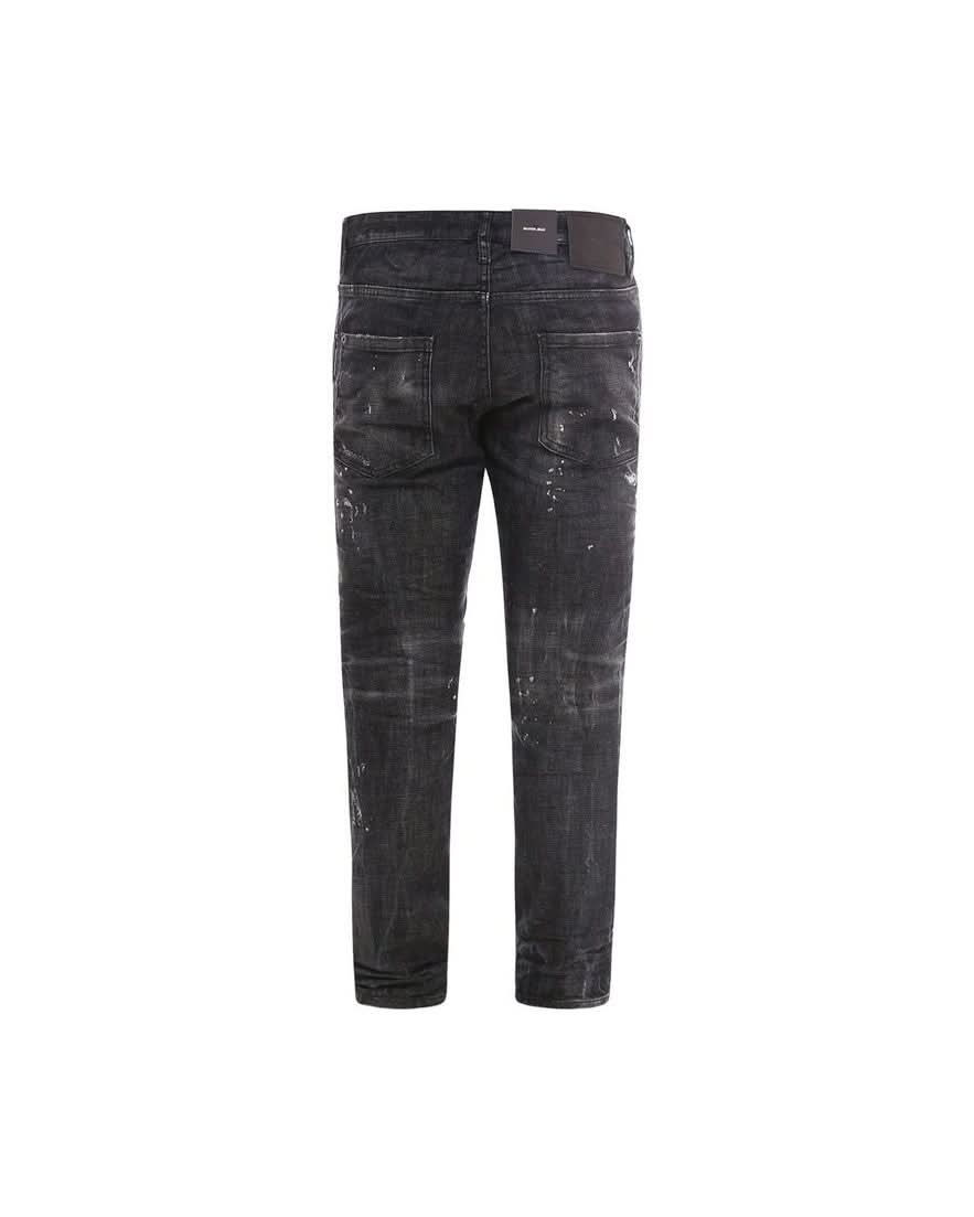 Dsquared² Black Cotton Denim Jeans Jeans