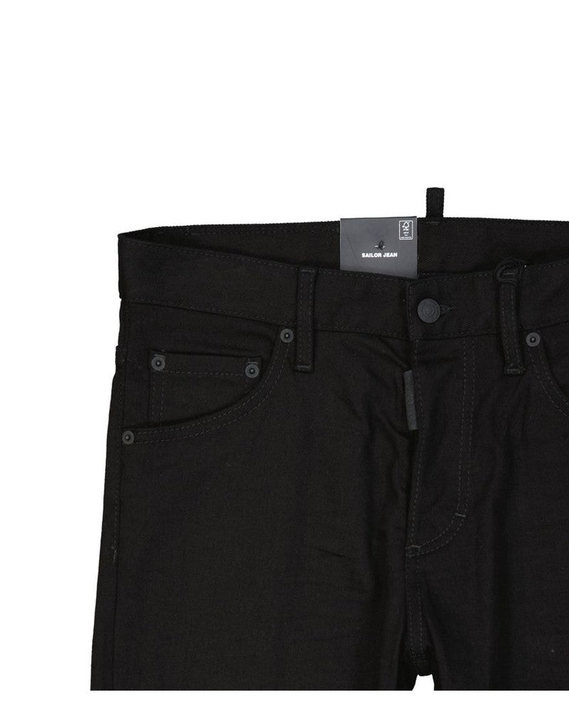 Dsquared² Black Cotton Denim Jeans Jeans